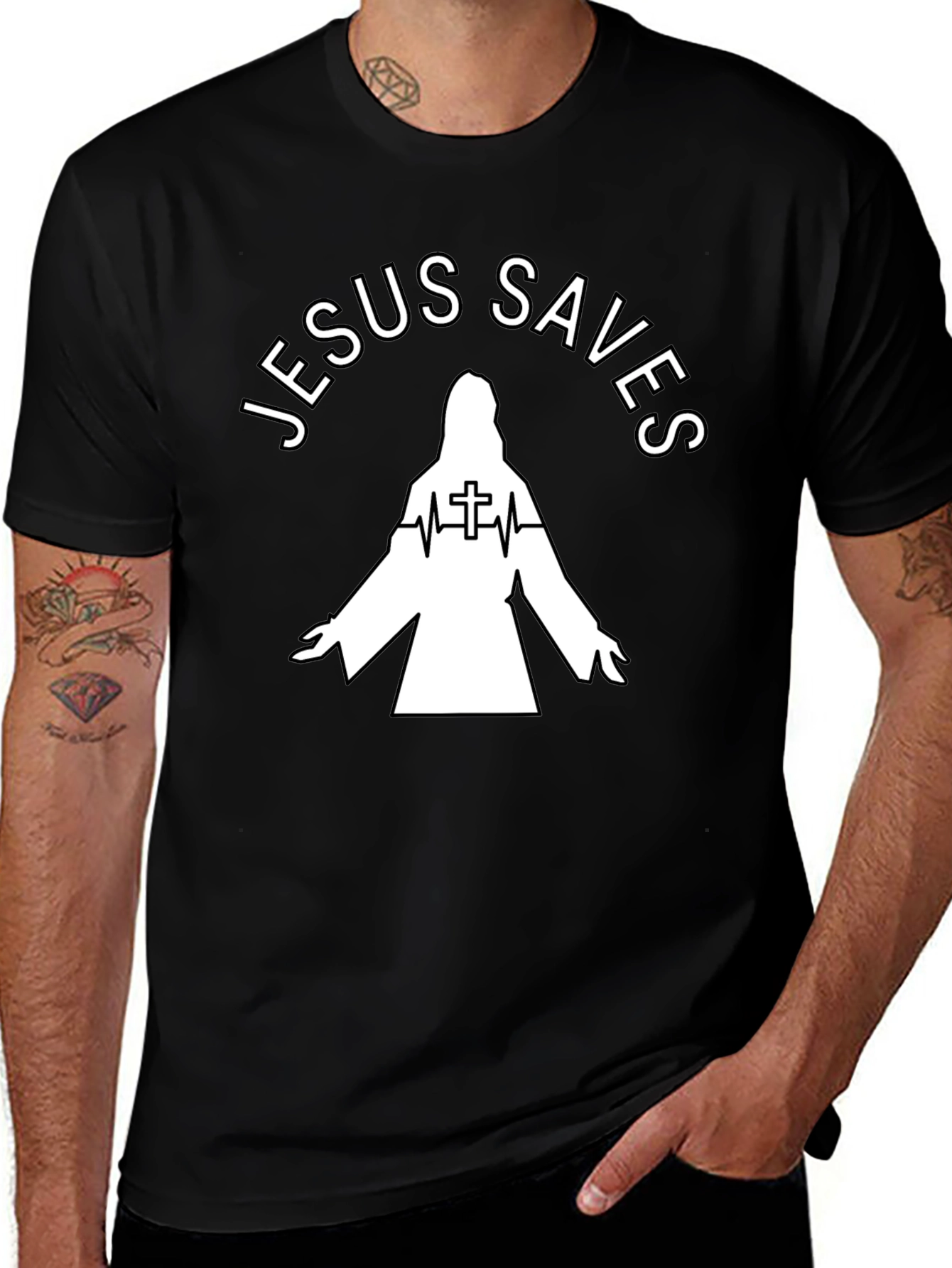 Jesus Saves Graphic Tee