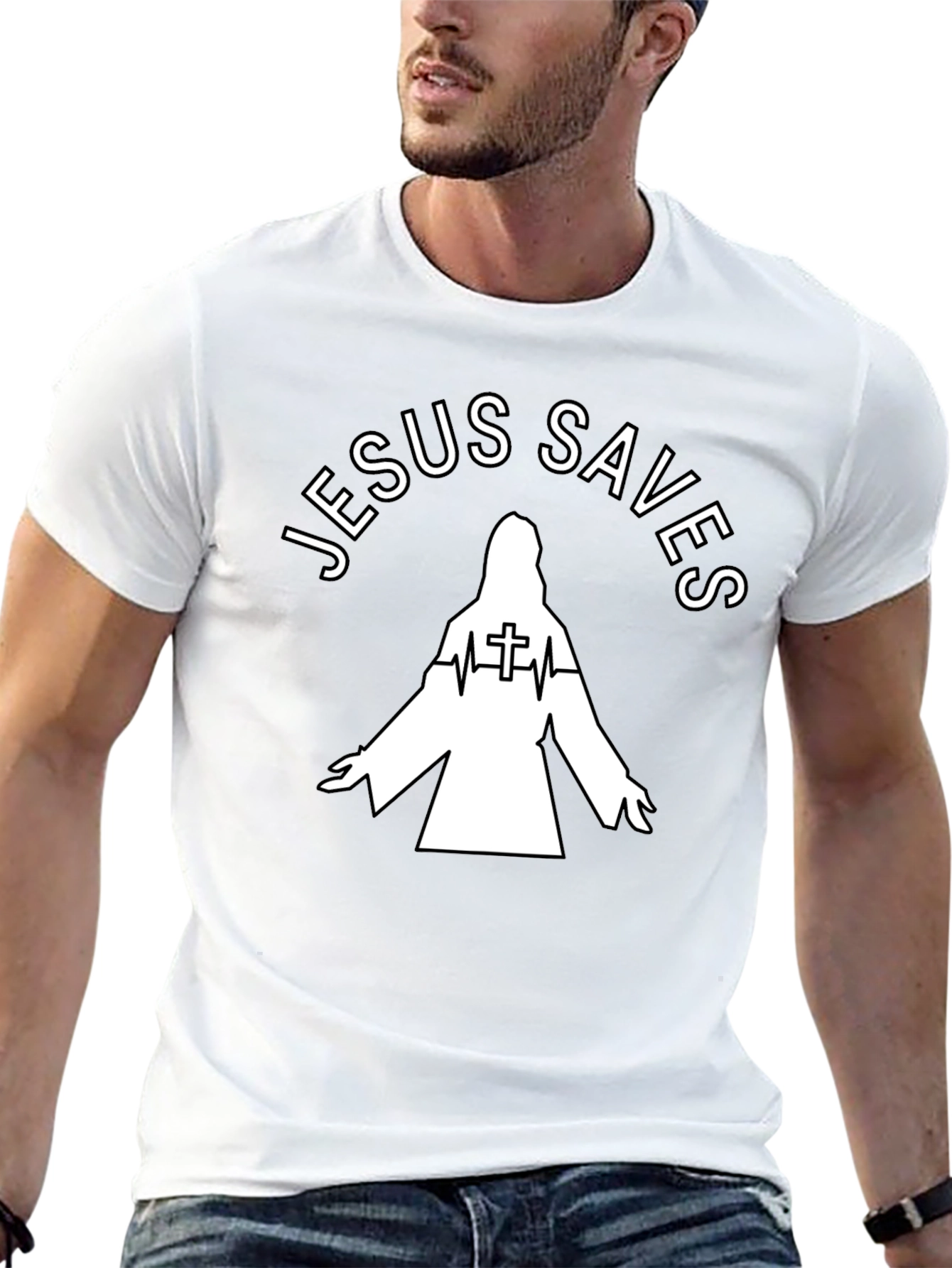 Jesus Saves Graphic Tee
