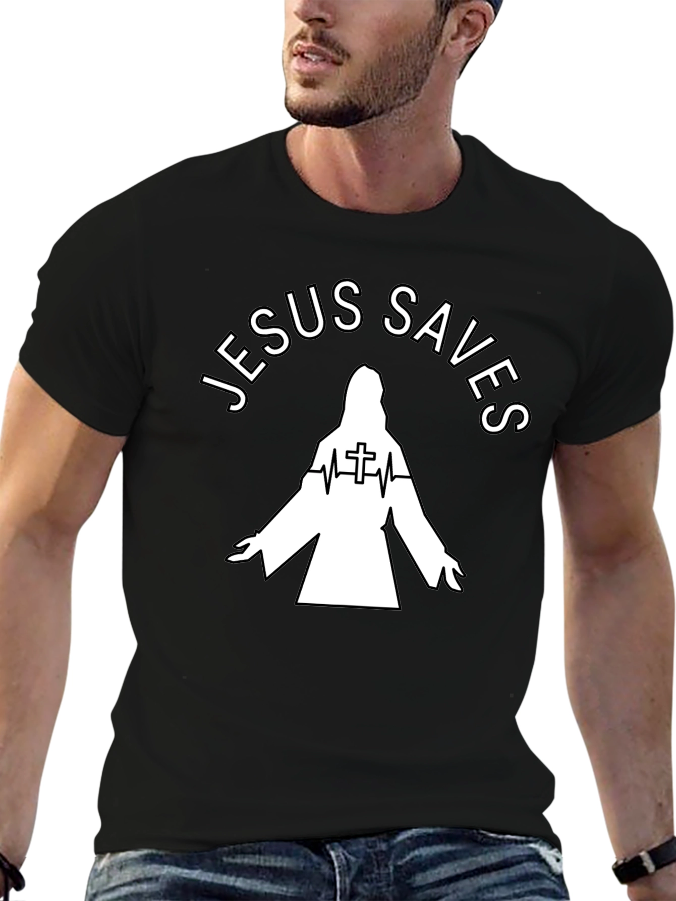 Jesus Saves Graphic Tee
