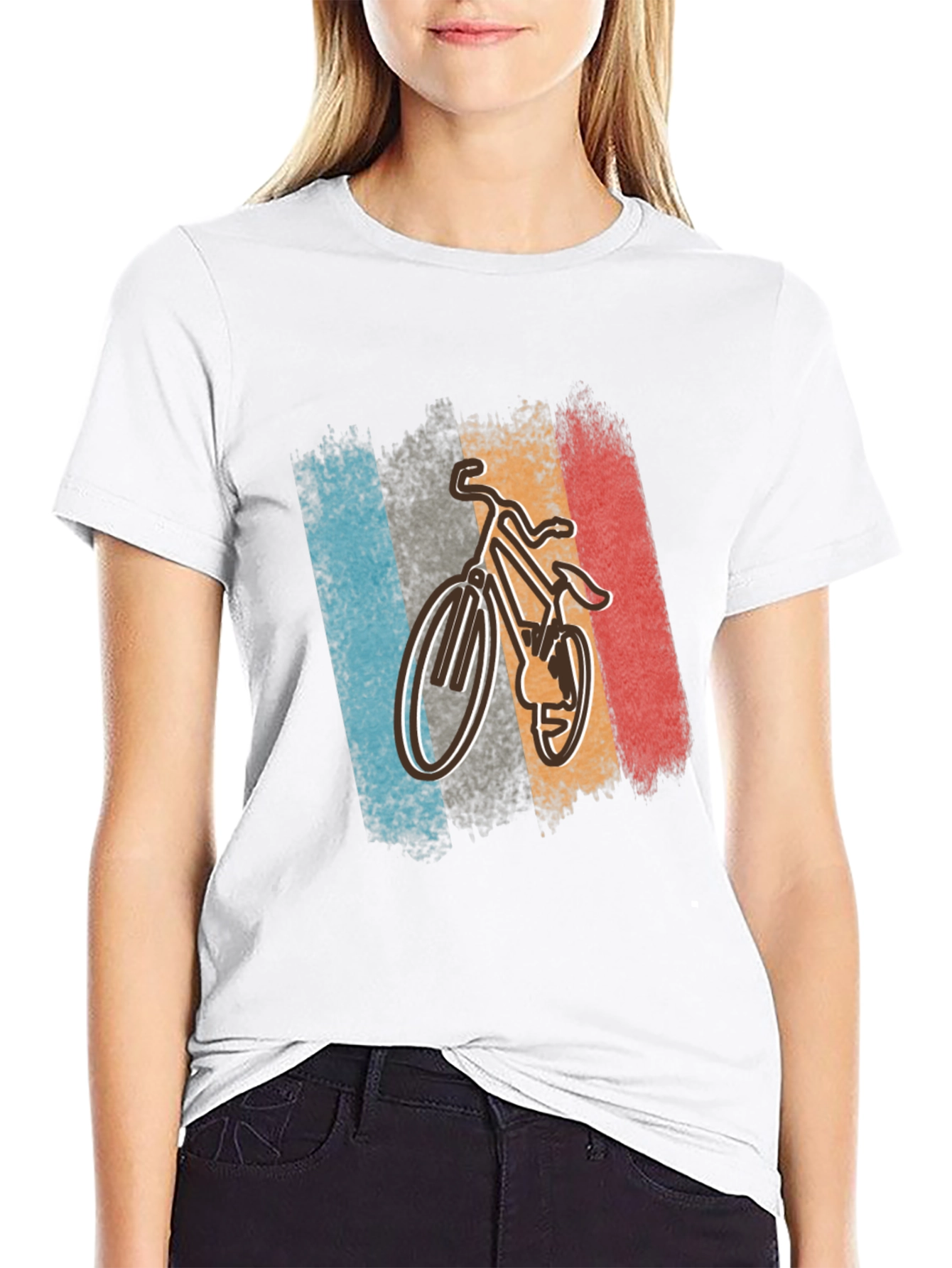 Retro Bicycle Graphic Tee - Classic Style
