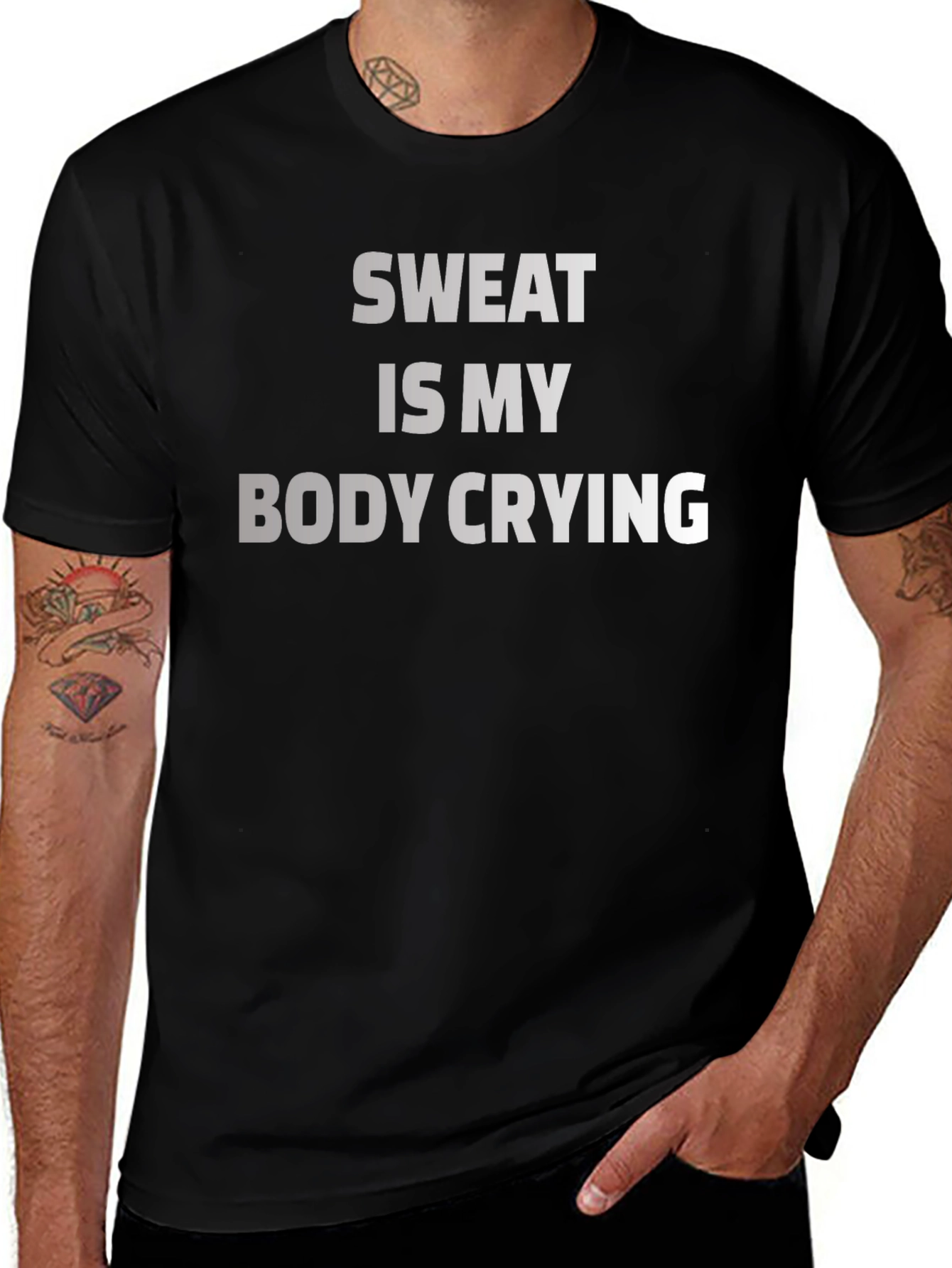 Sweat Is My Body Crying Graphic Tee
