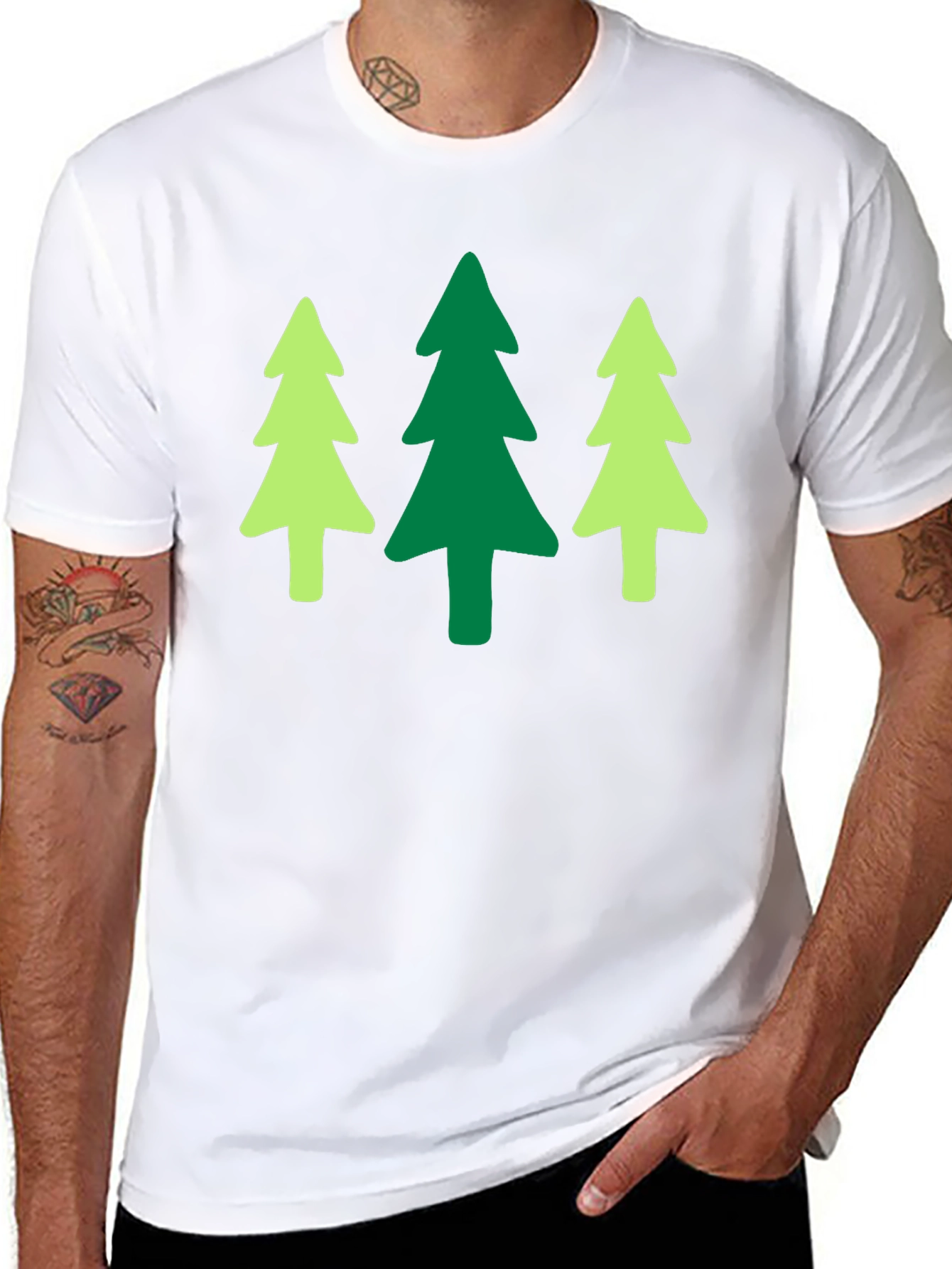 Nature Lover T-Shirt - Three Trees Graphic Tee