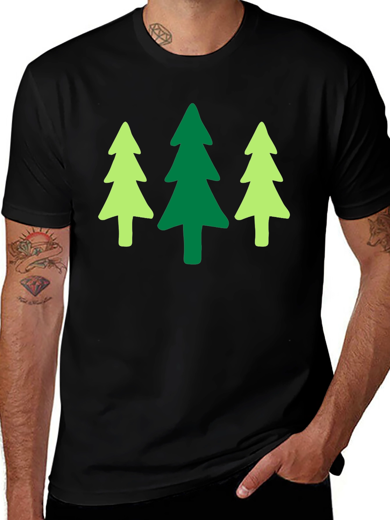 Nature Lover T-Shirt - Three Trees Graphic Tee