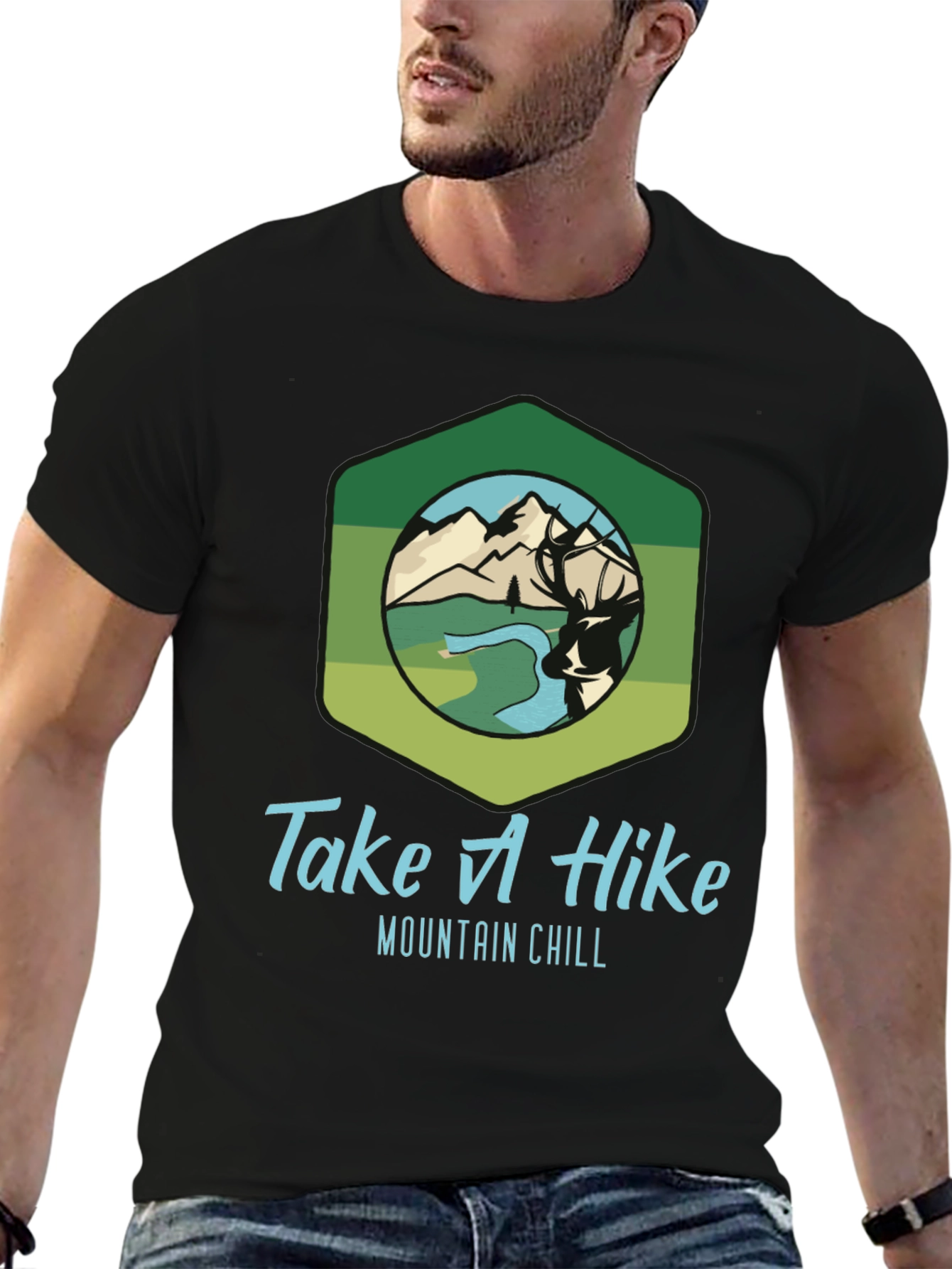 Take A Hike Mountain Chill Graphic T-Shirt