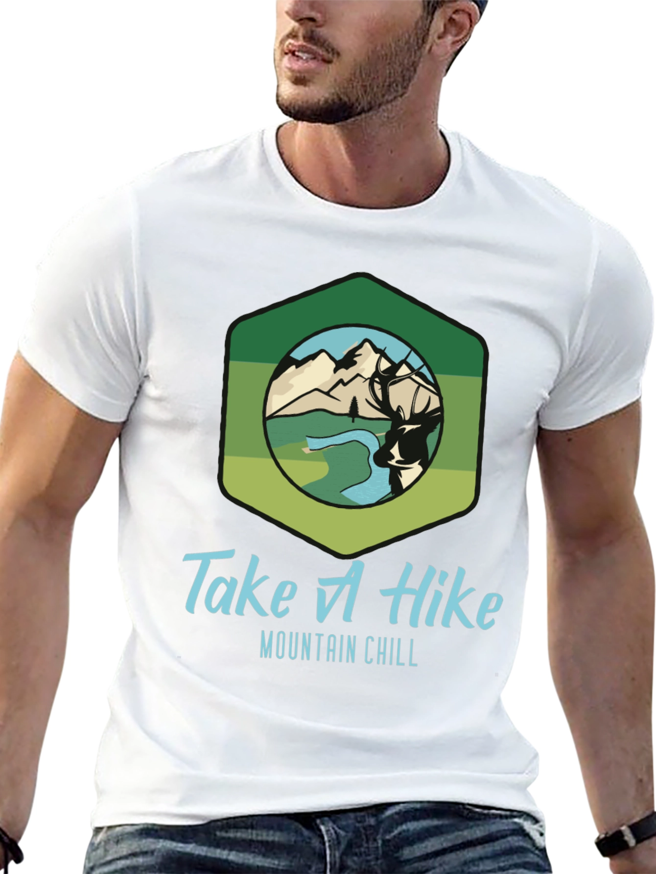 Take A Hike Mountain Chill Graphic T-Shirt