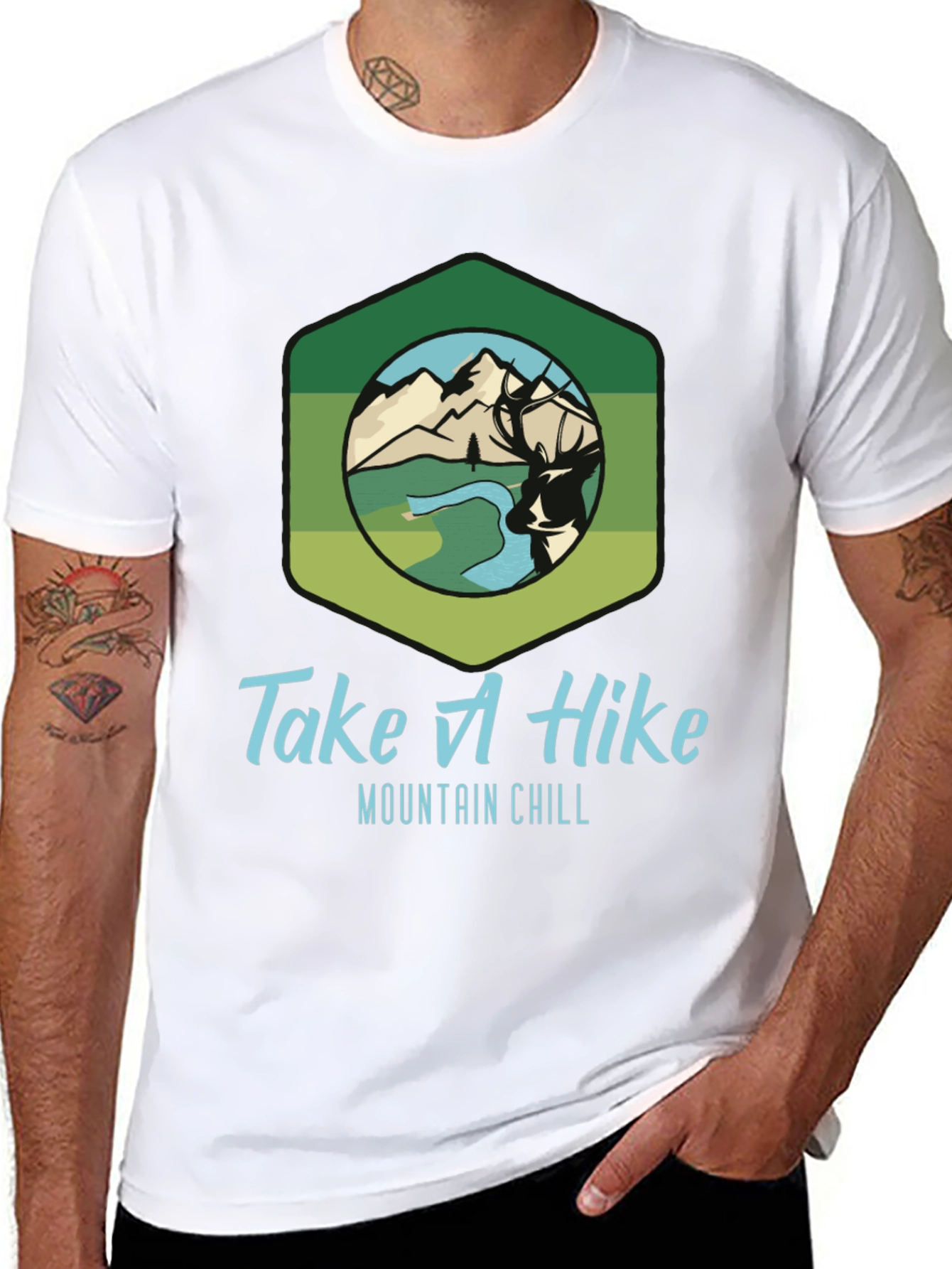 Take A Hike Mountain Chill Graphic T-Shirt