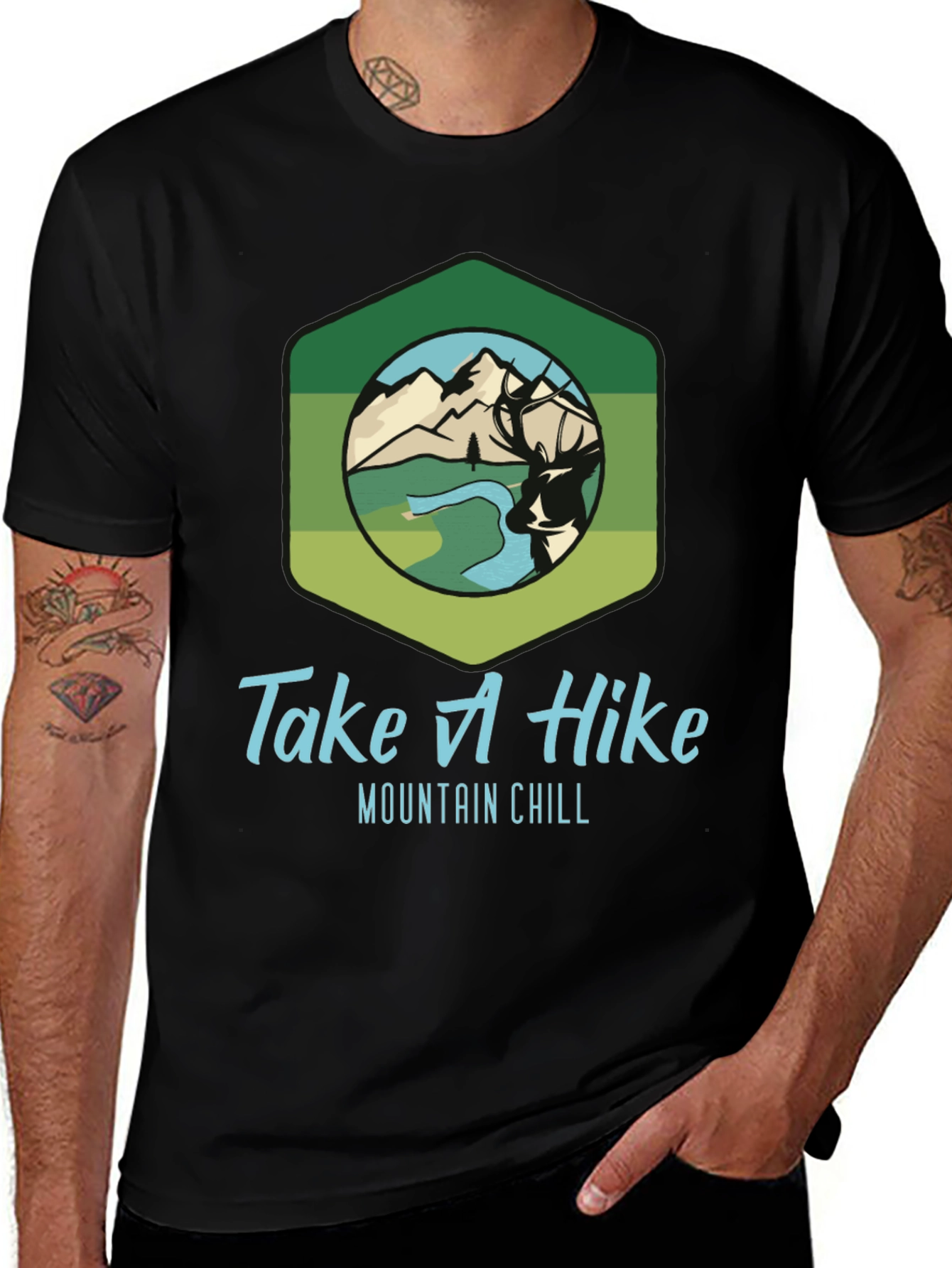 Take A Hike Mountain Chill Graphic T-Shirt