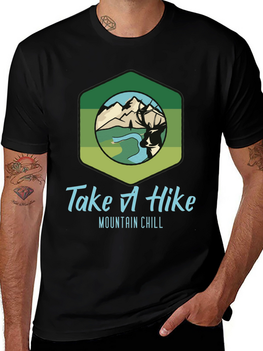 Take A Hike Mountain Chill Graphic T-Shirt