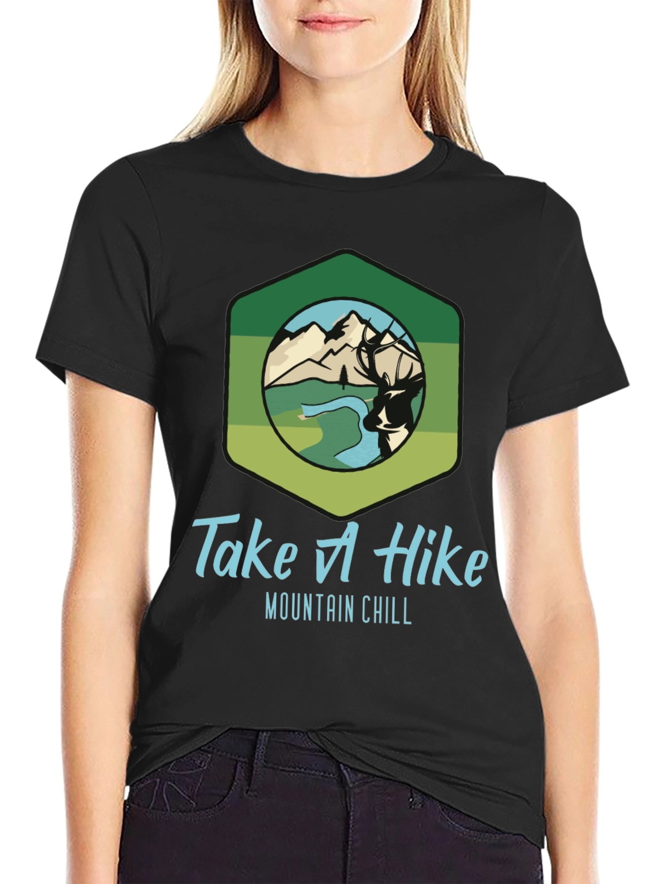 Take A Hike Mountain Chill Graphic T-Shirt