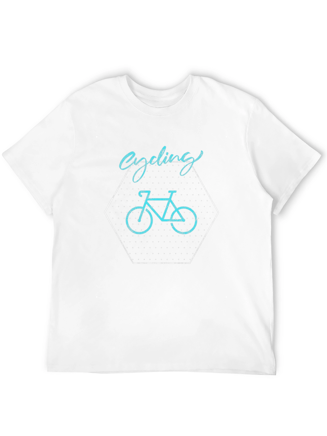 Cycling Graphic Tee - Black Cotton Casual Shirt