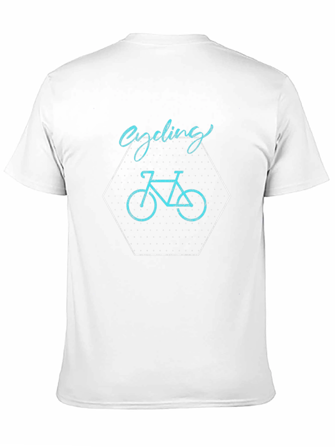 Cycling Graphic Tee - Black Cotton Casual Shirt