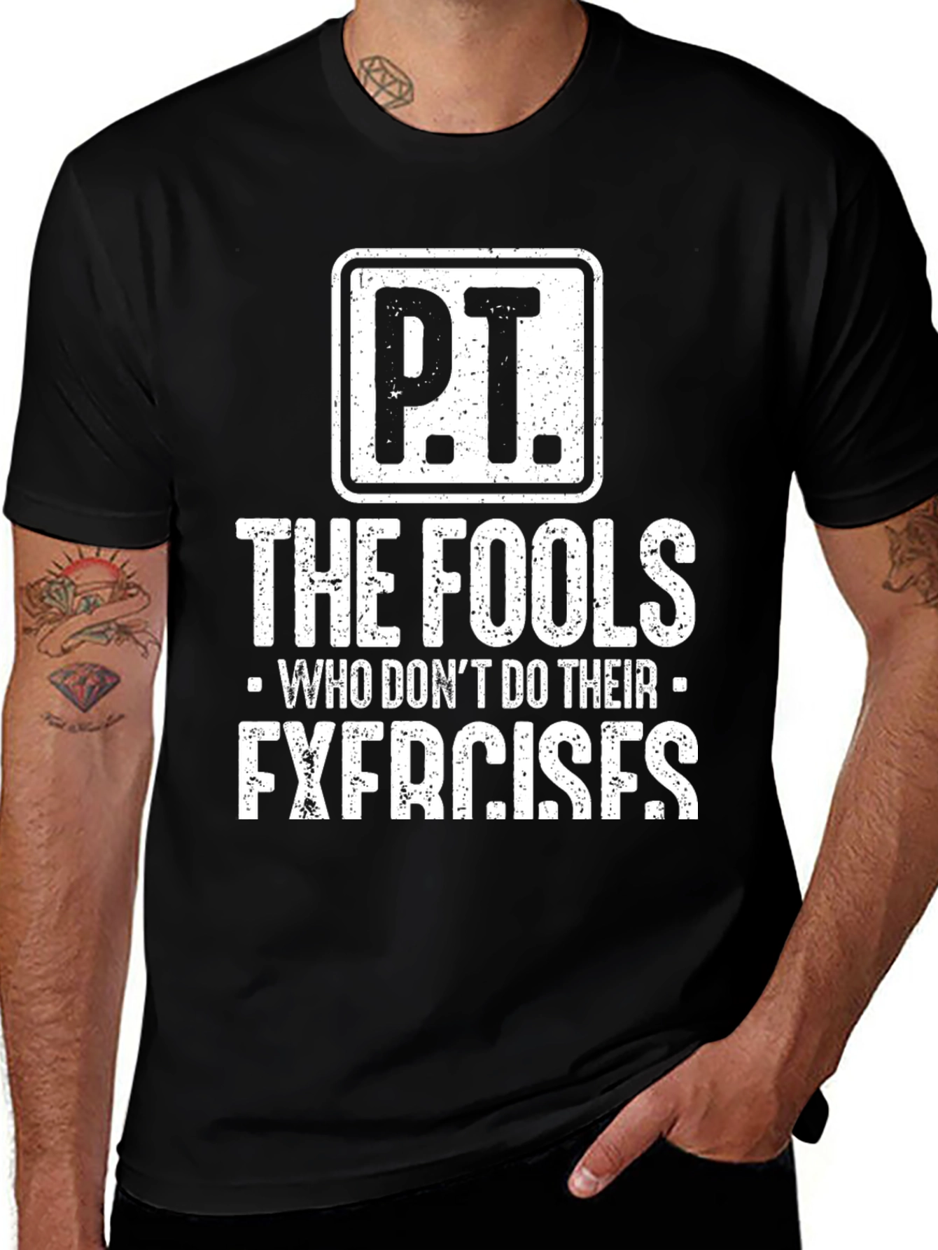 P.T. The Fools Mens Graphic T-Shirt