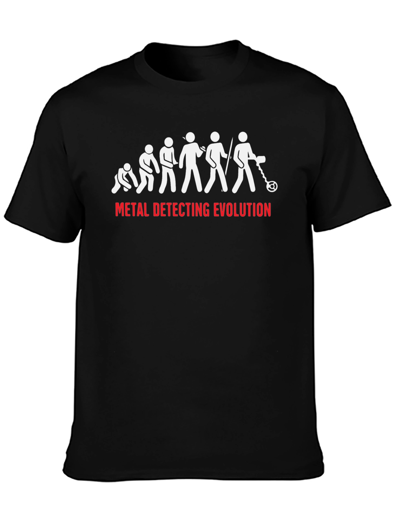 Metal Detecting Evolution T-Shirt - Black