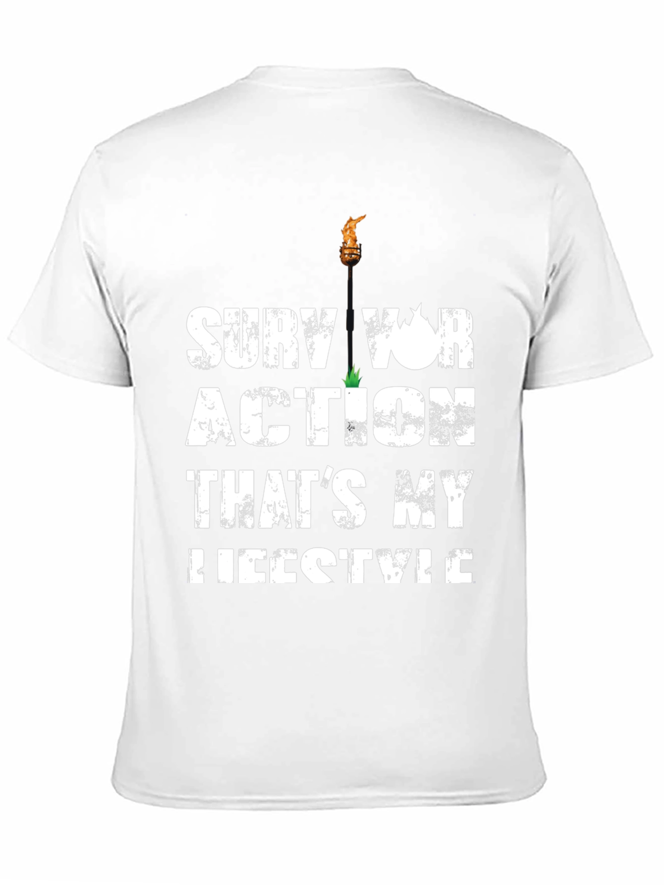 Survivor Action Lifestyle Graphic T-Shirt - Black