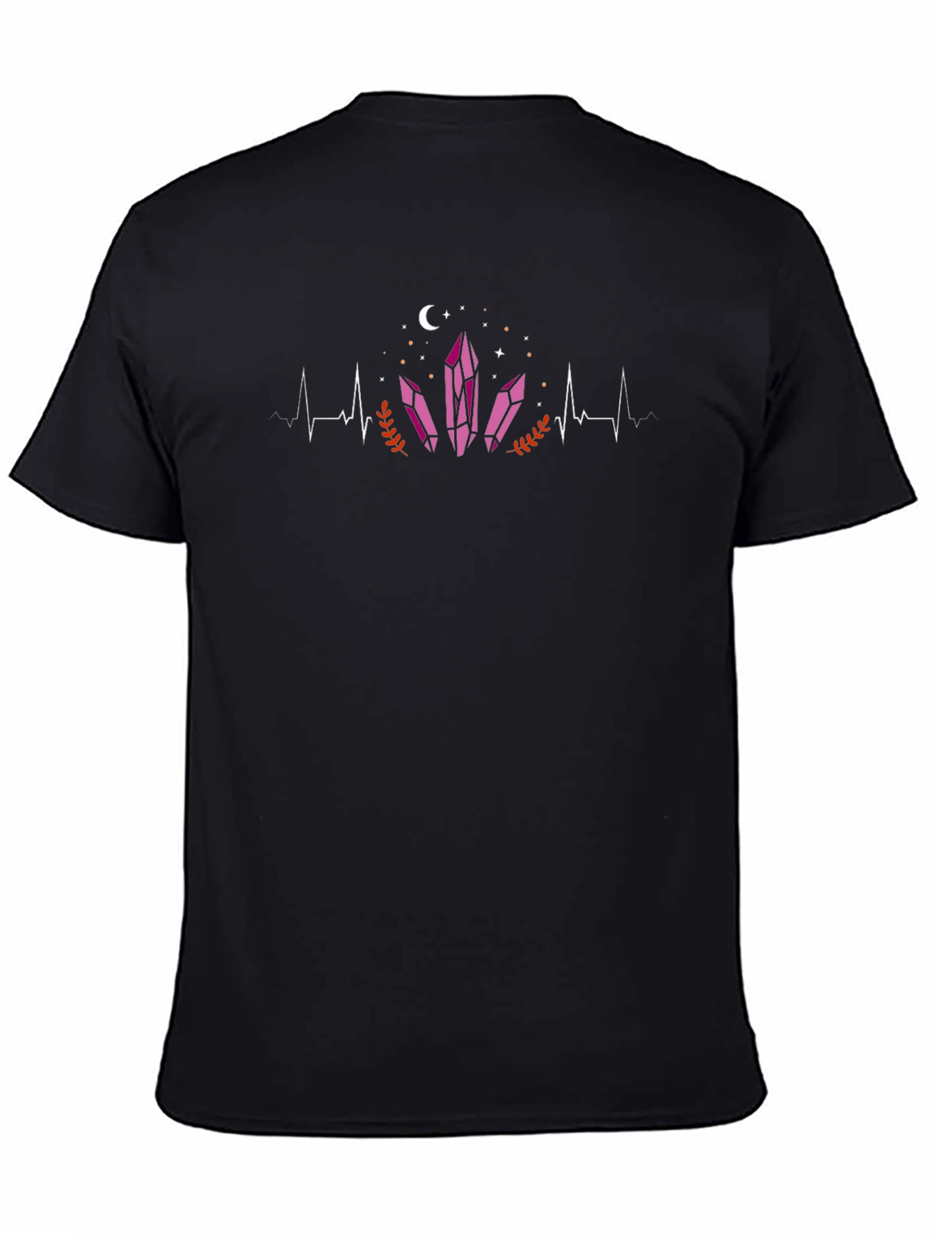 Crystal Heartbeat Black Tee