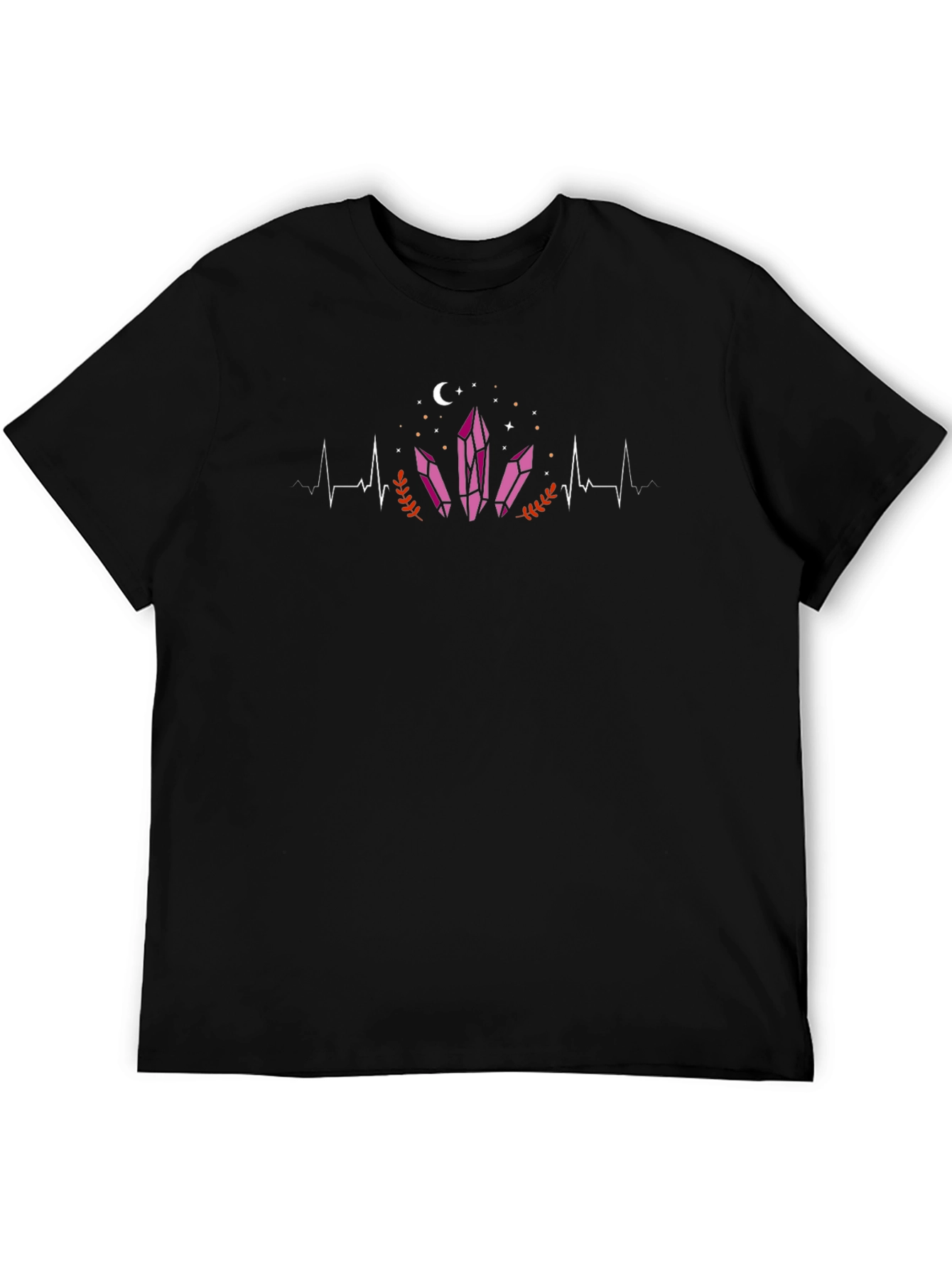 Crystal Heartbeat Black Tee