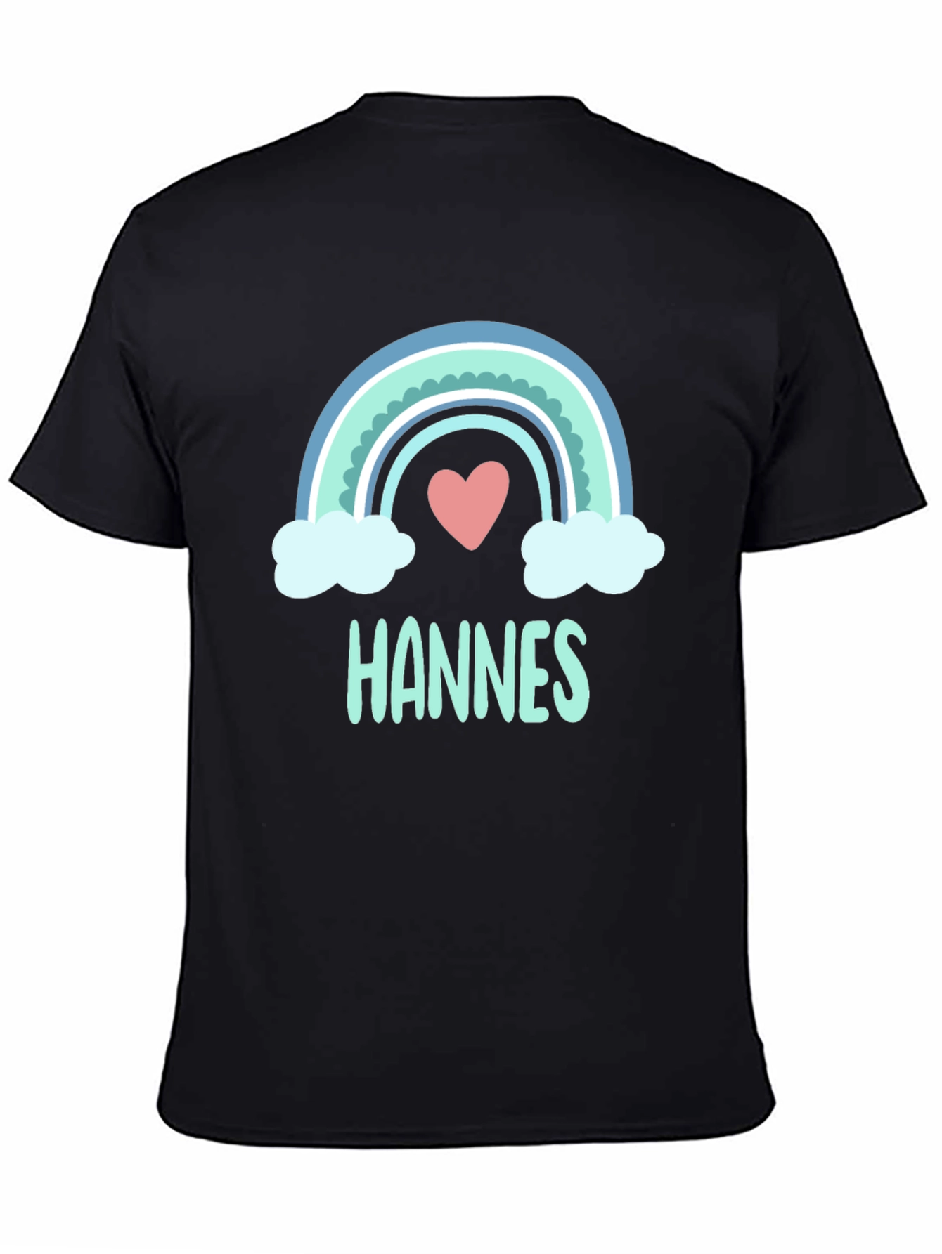 Rainbow Heart Hannes Personalized T-Shirt
