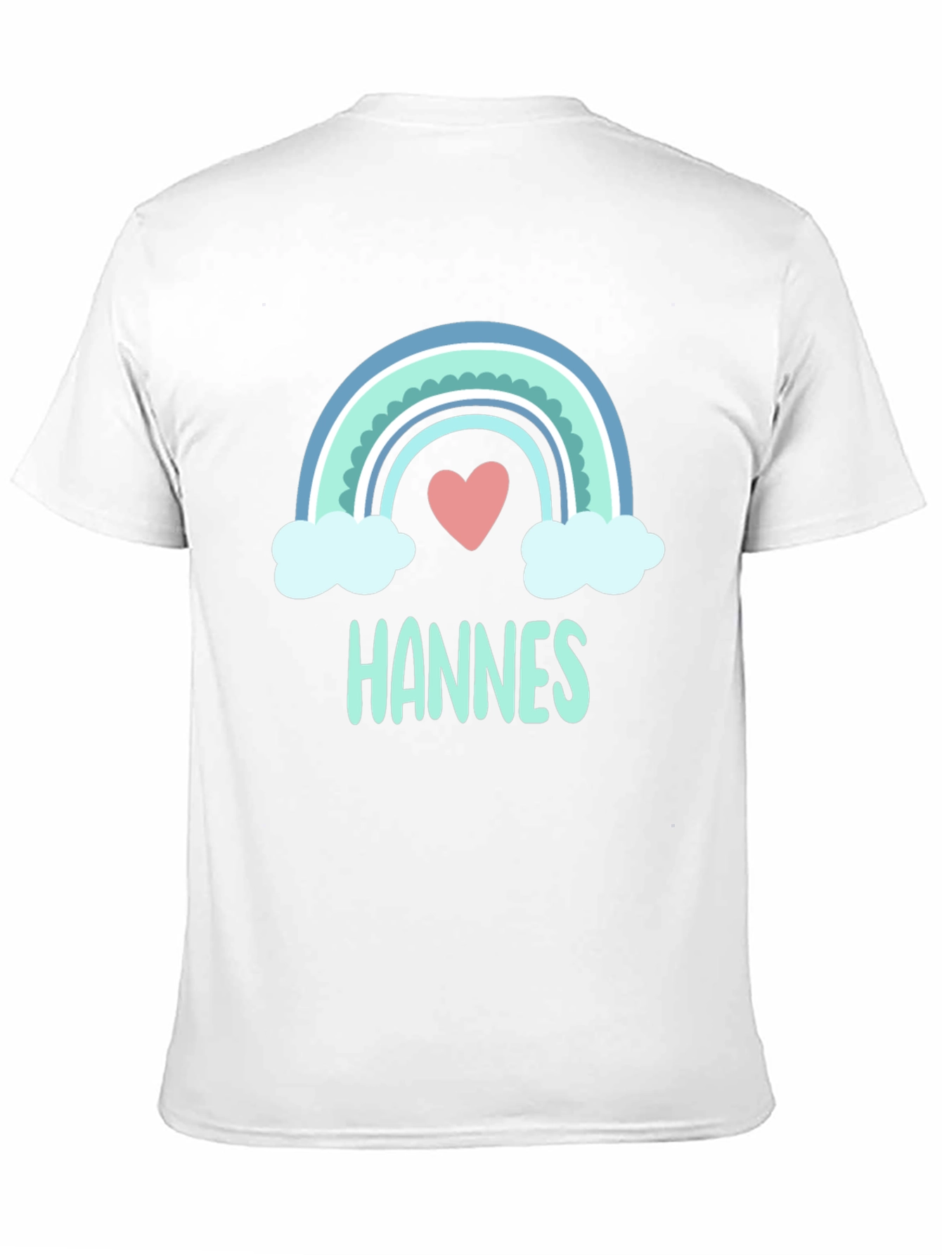Rainbow Heart Hannes Personalized T-Shirt