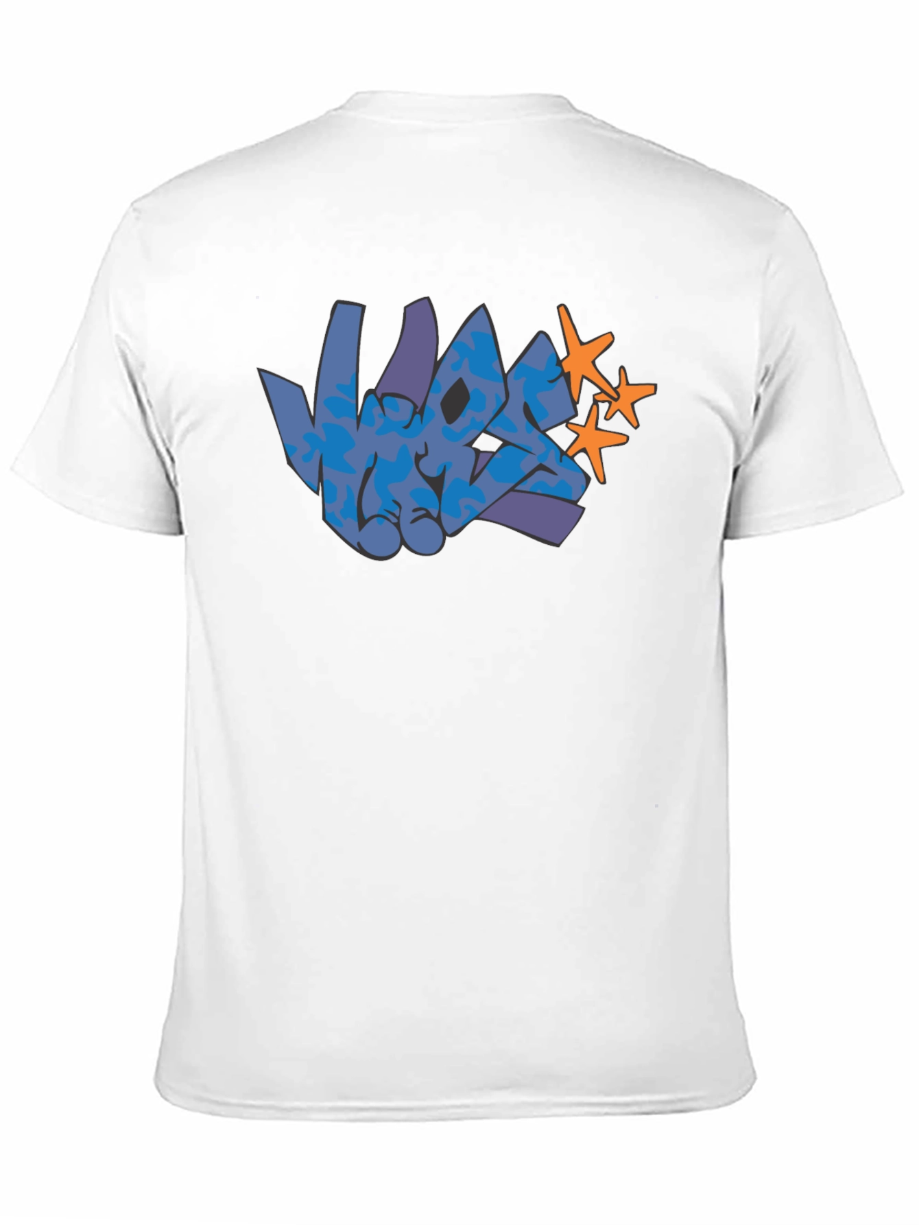 Graffiti Graphic Print Black T-Shirt