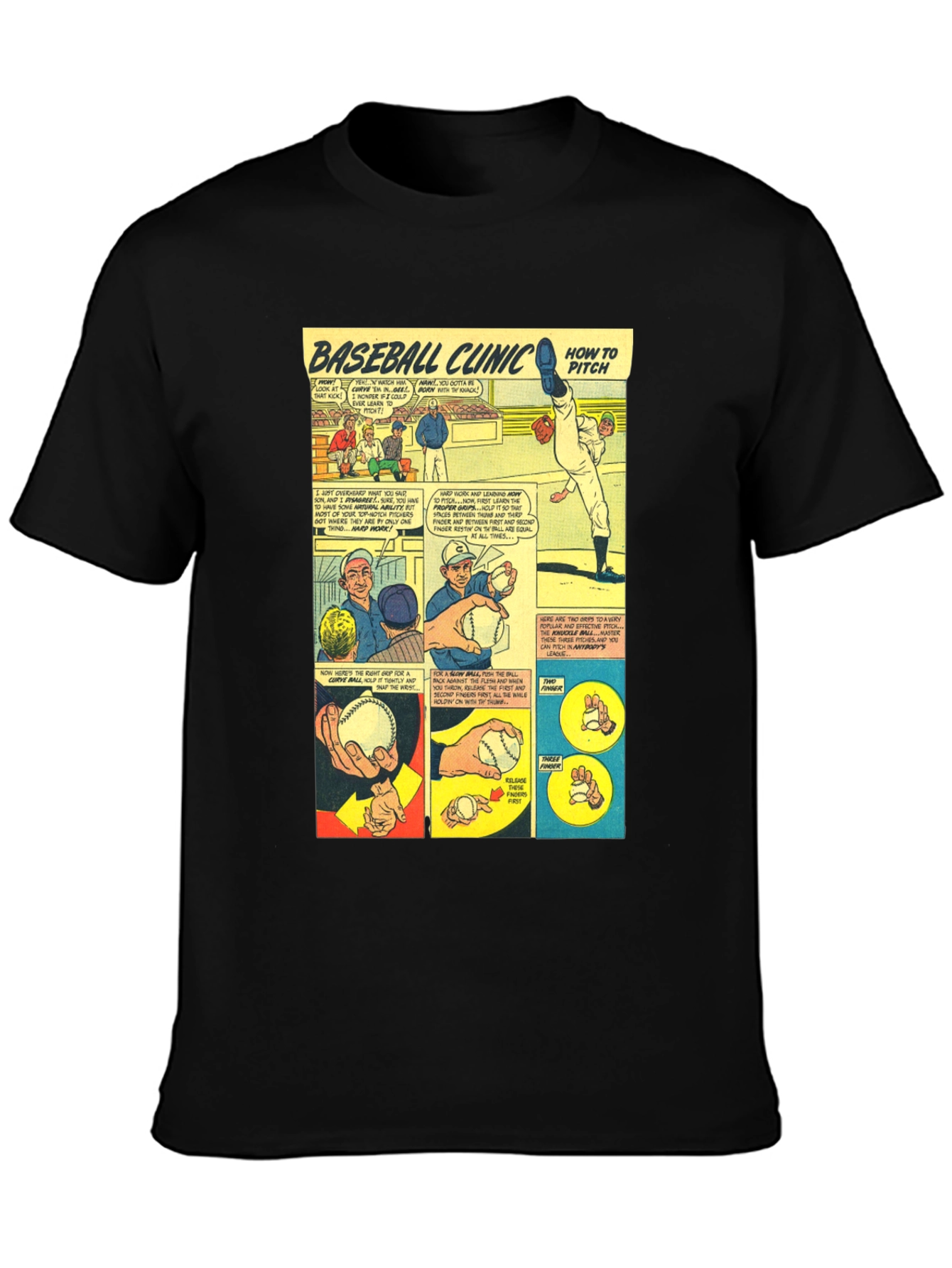 Baseball Clinic Black T-Shirt