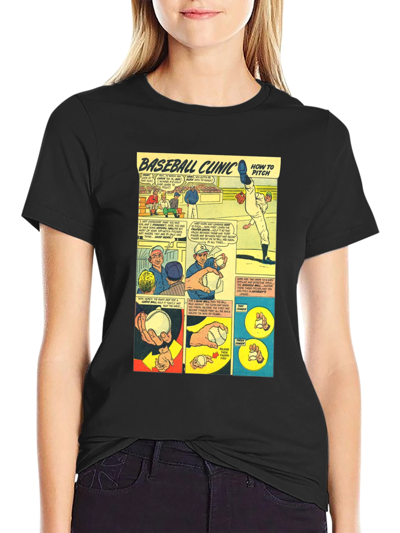 Baseball Clinic Black T-Shirt