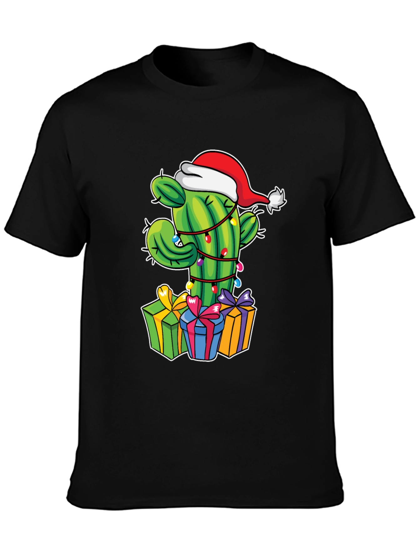 Christmas Cactus T-Shirt Festive Graphic Tee