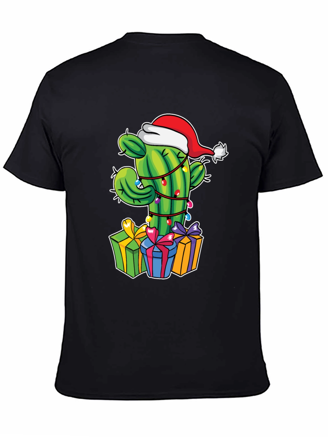 Christmas Cactus T-Shirt Festive Graphic Tee