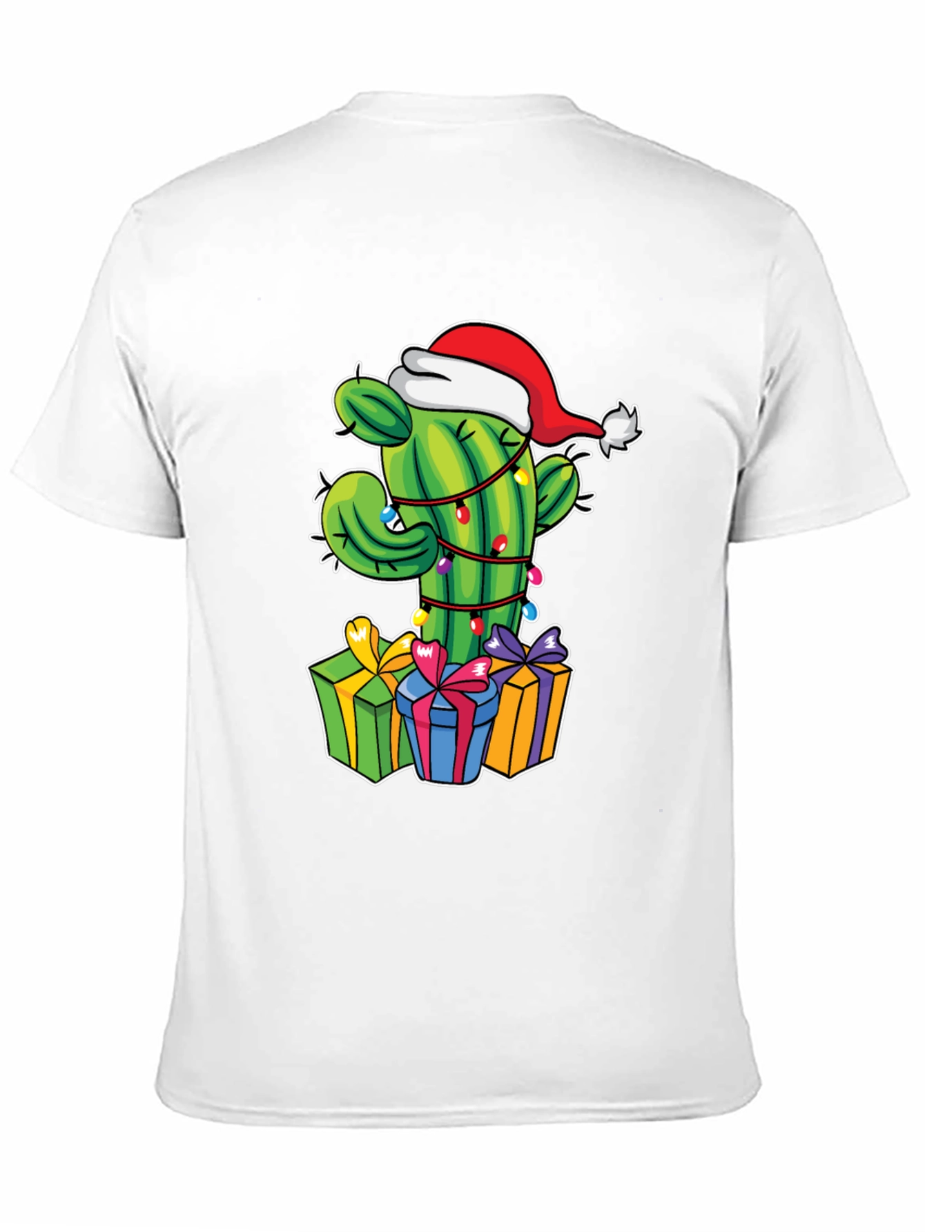 Christmas Cactus T-Shirt Festive Graphic Tee