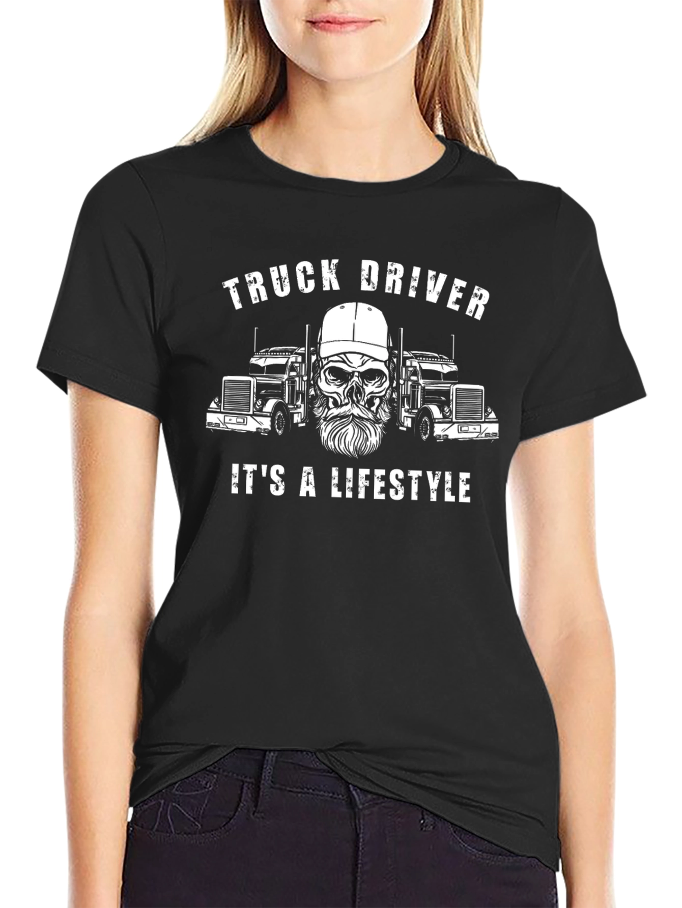 Truck Driver Lifestyle Graphic T-Shirt