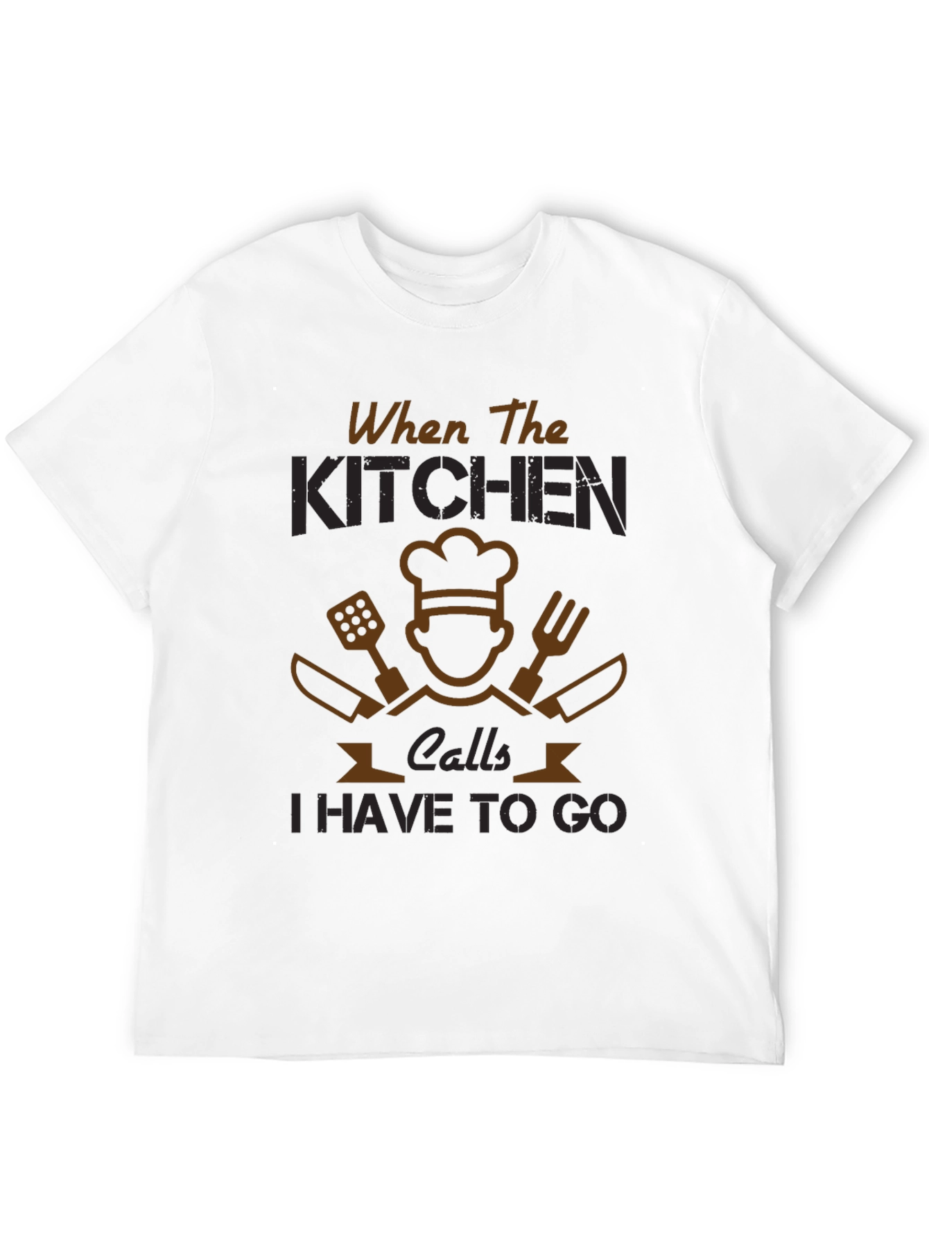 When The Kitchen Calls - Chef T-Shirt