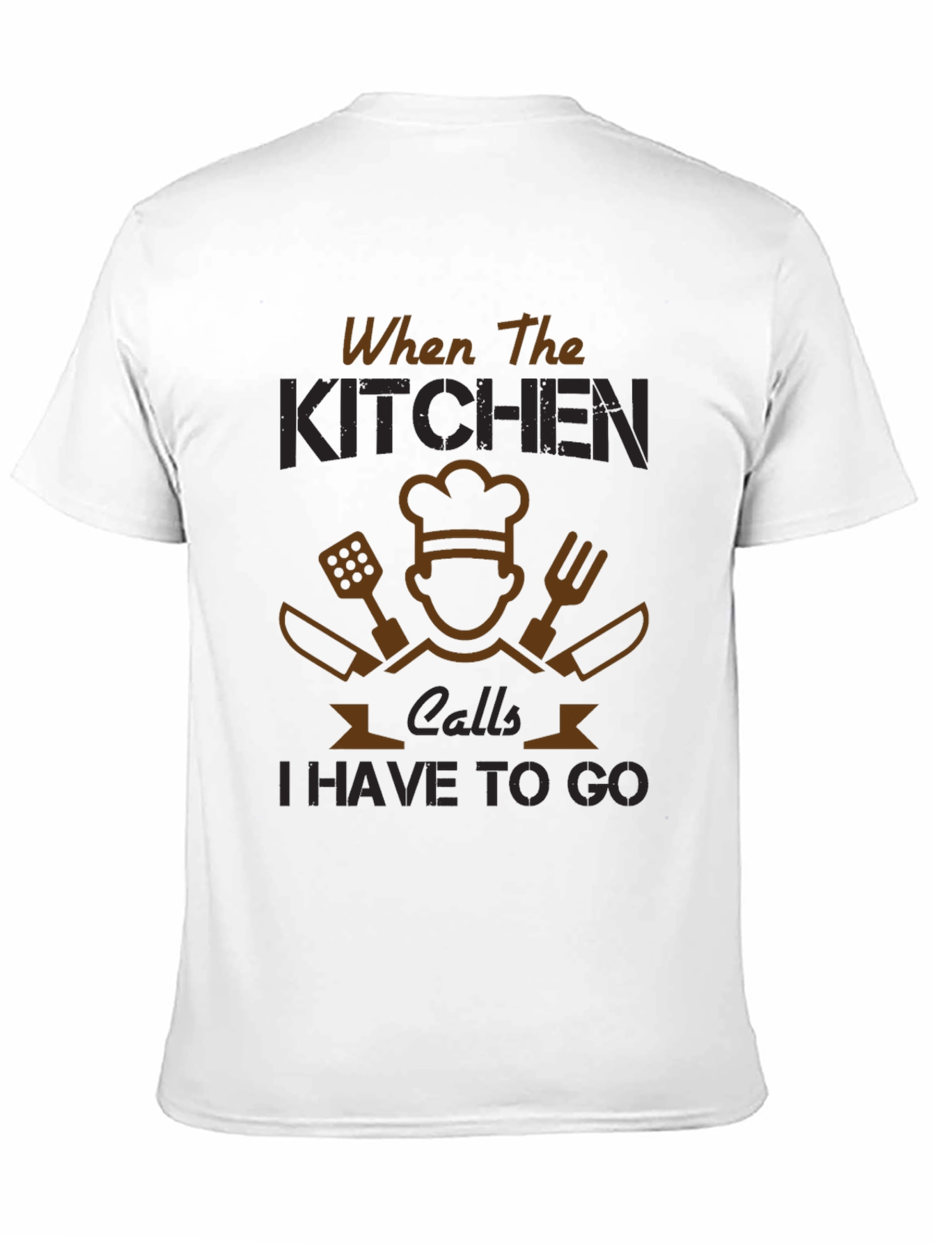 When The Kitchen Calls - Chef T-Shirt