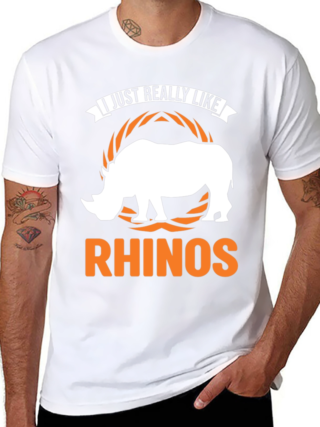 I Just Really Like Rhinos - Graphic Tee
