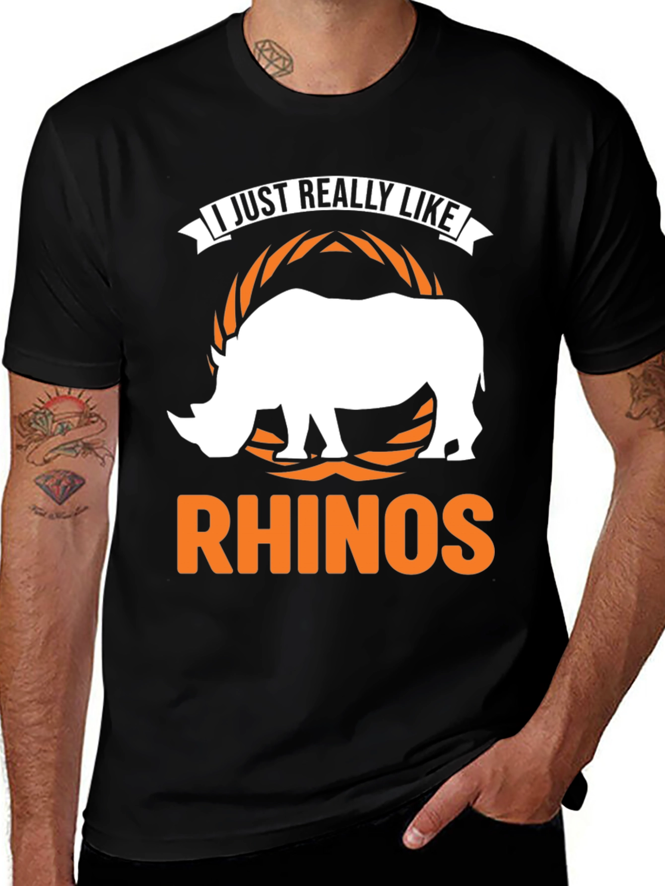 I Just Really Like Rhinos - Graphic Tee