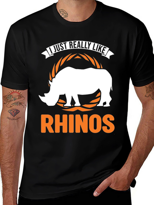 I Just Really Like Rhinos - Graphic Tee