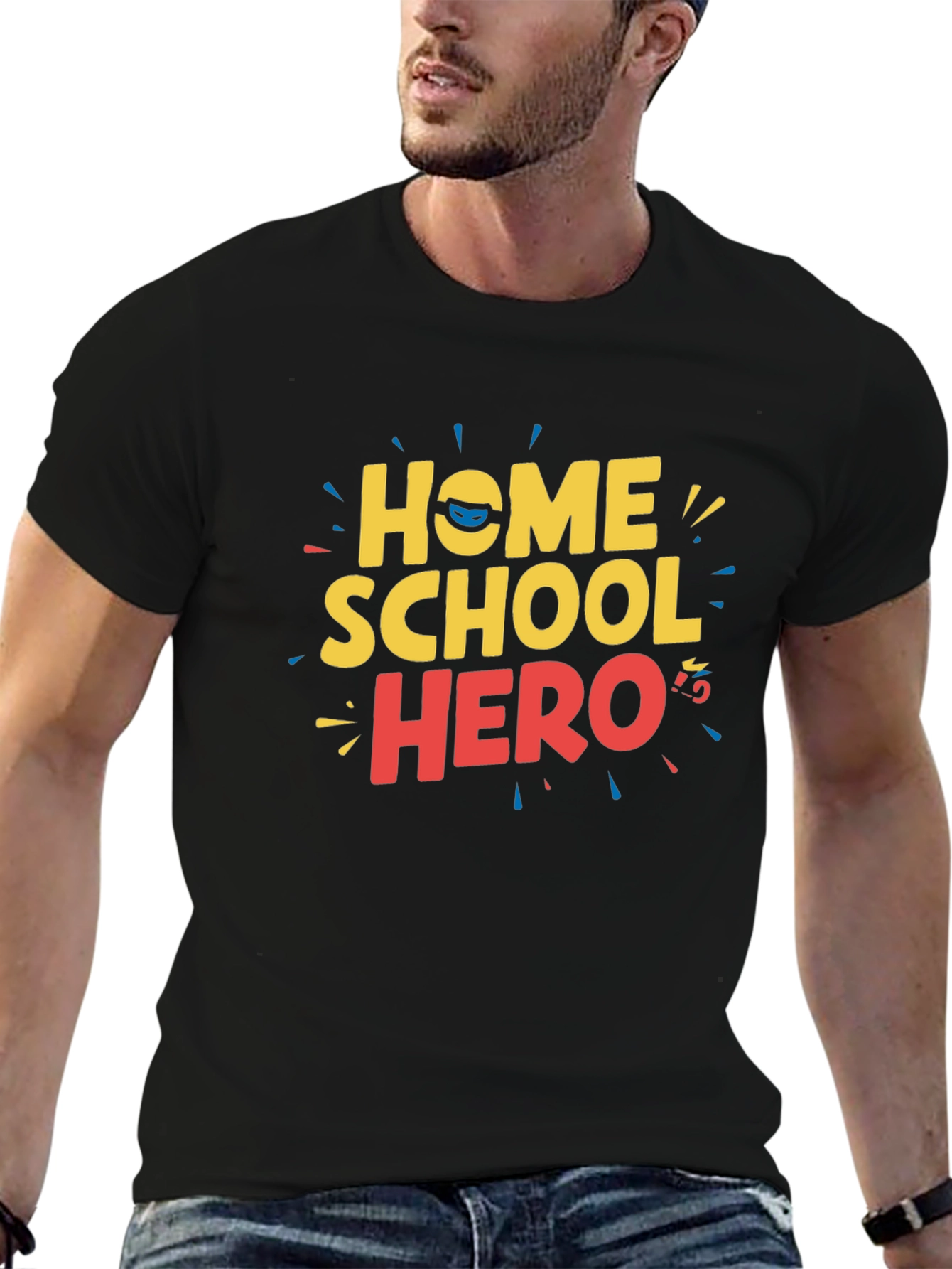 Homeschool Hero Black T-Shirt