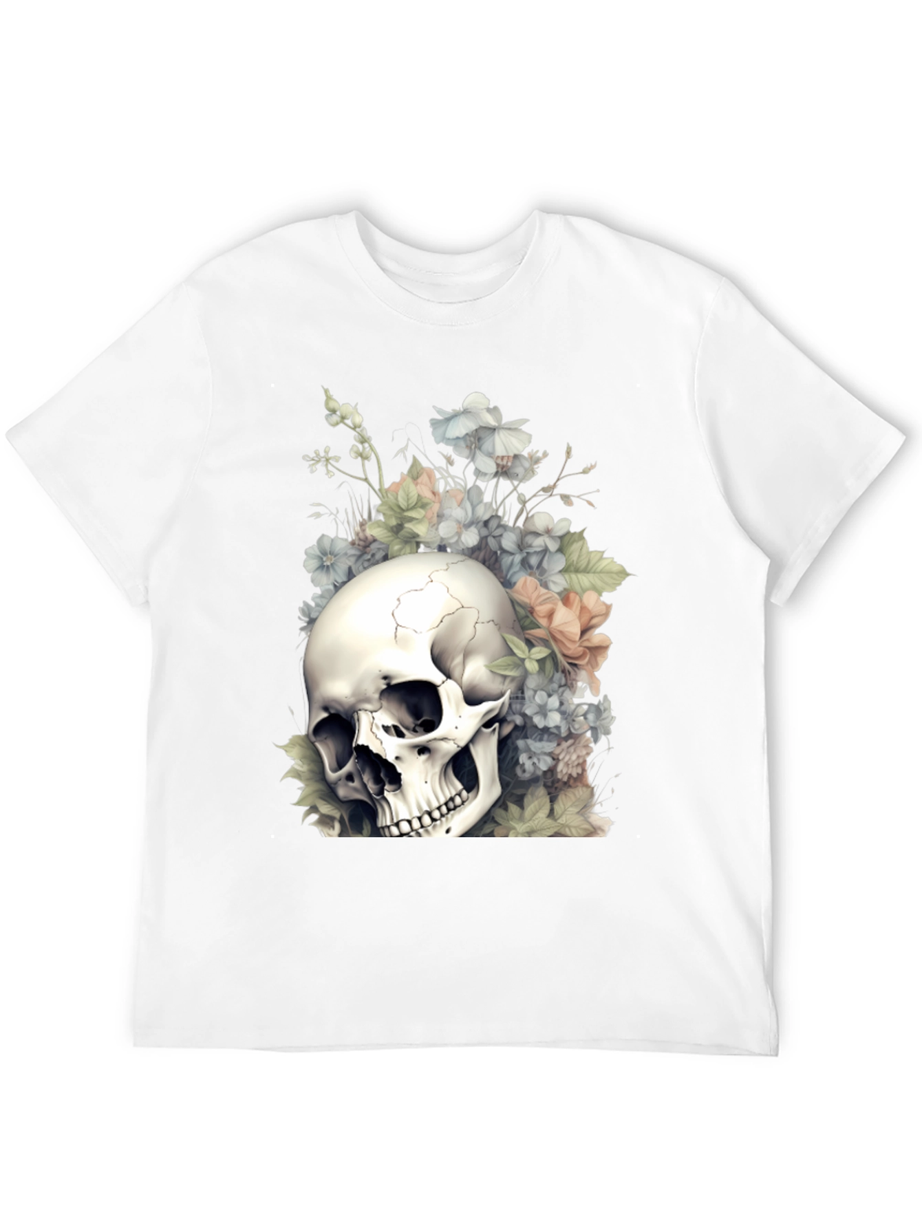 Skull & Flowers Graphic Tee