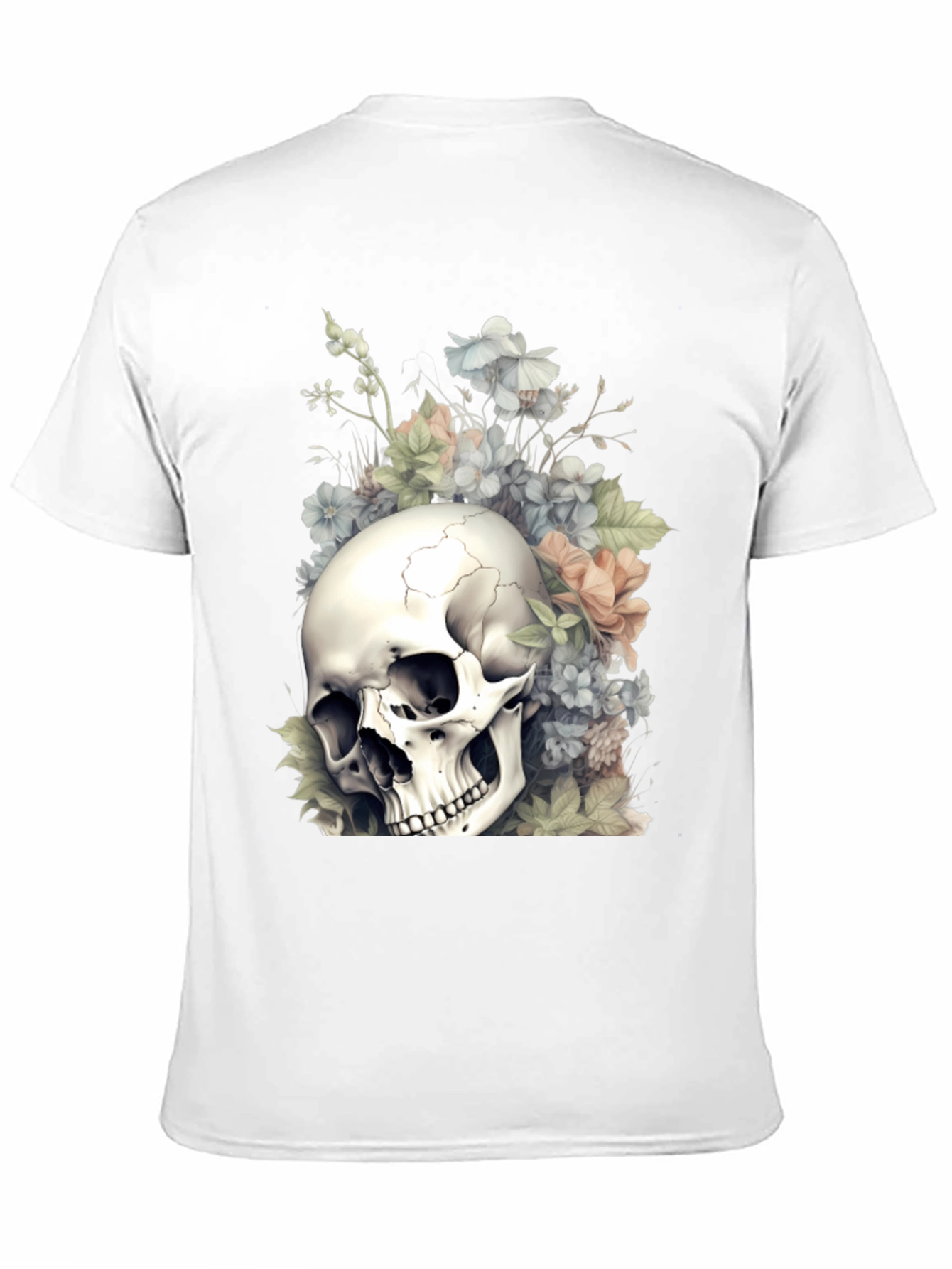 Skull & Flowers Graphic Tee