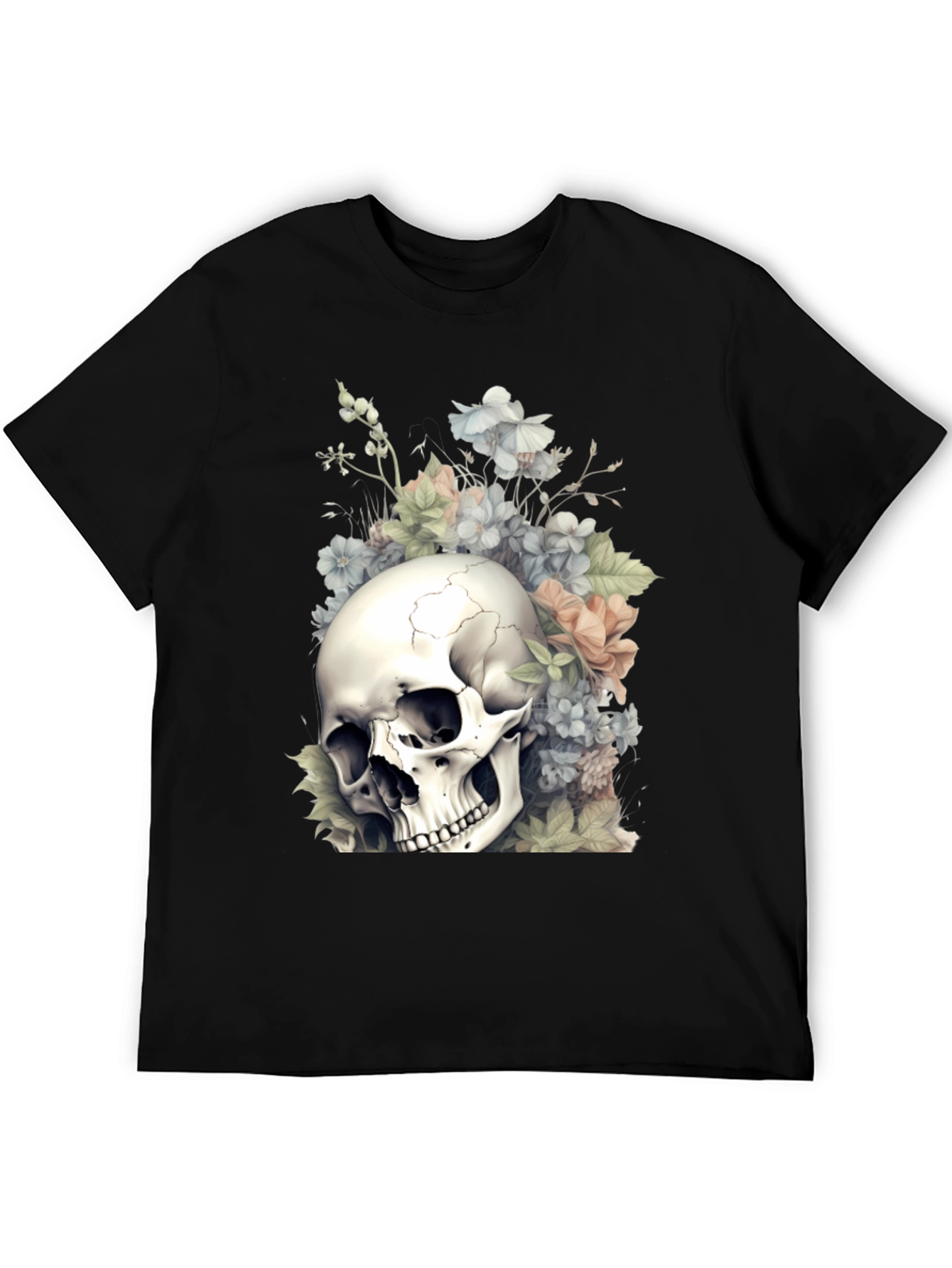 Skull & Flowers Graphic Tee