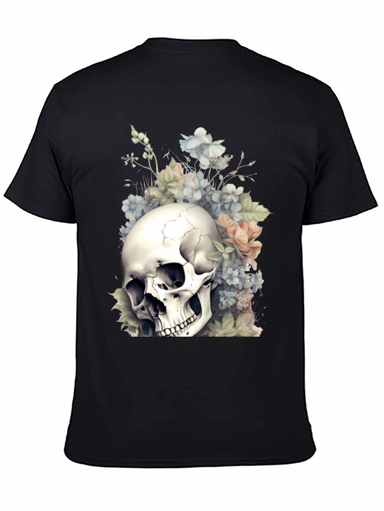 Skull & Flowers Graphic Tee