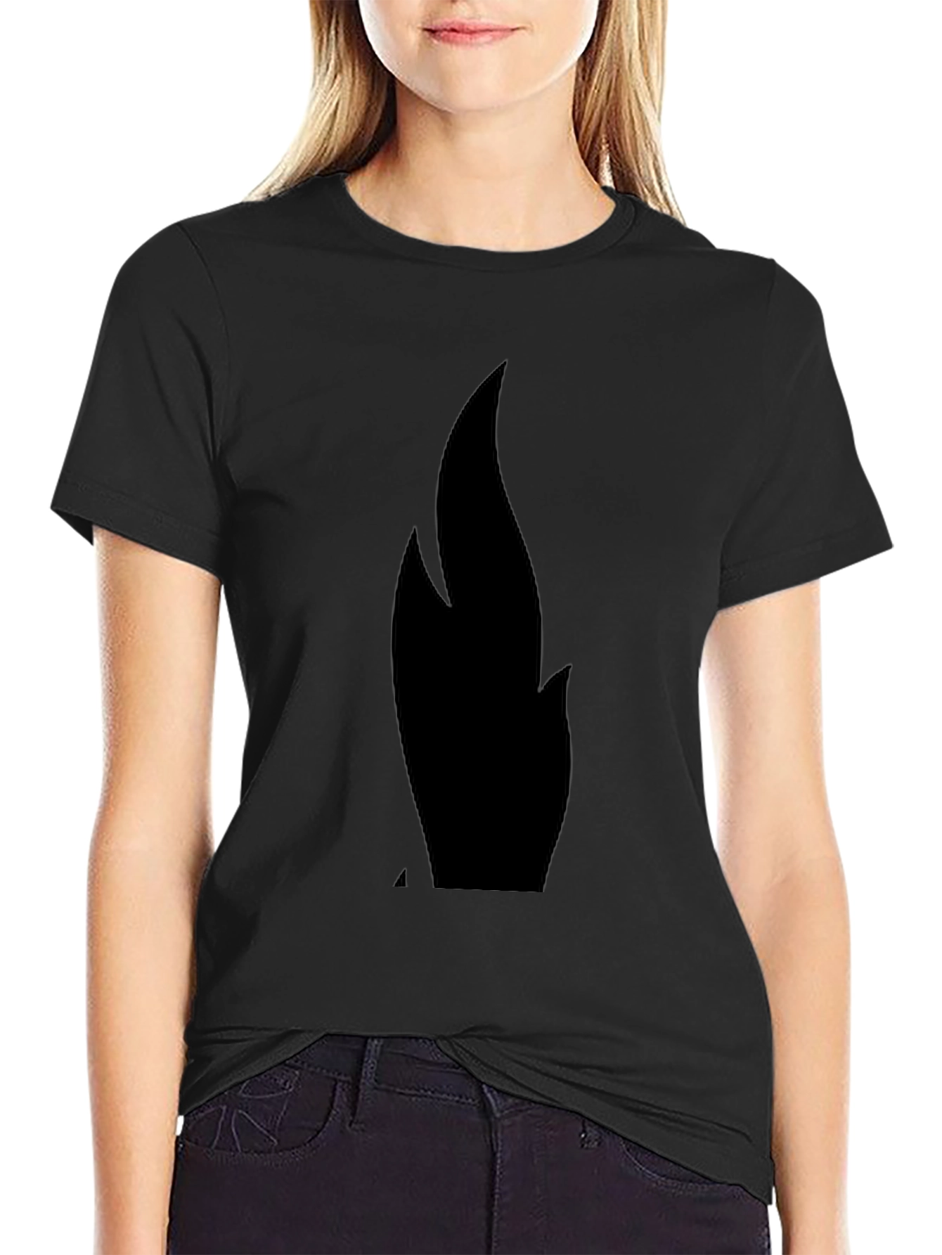 Flame Graphic Black T-Shirt