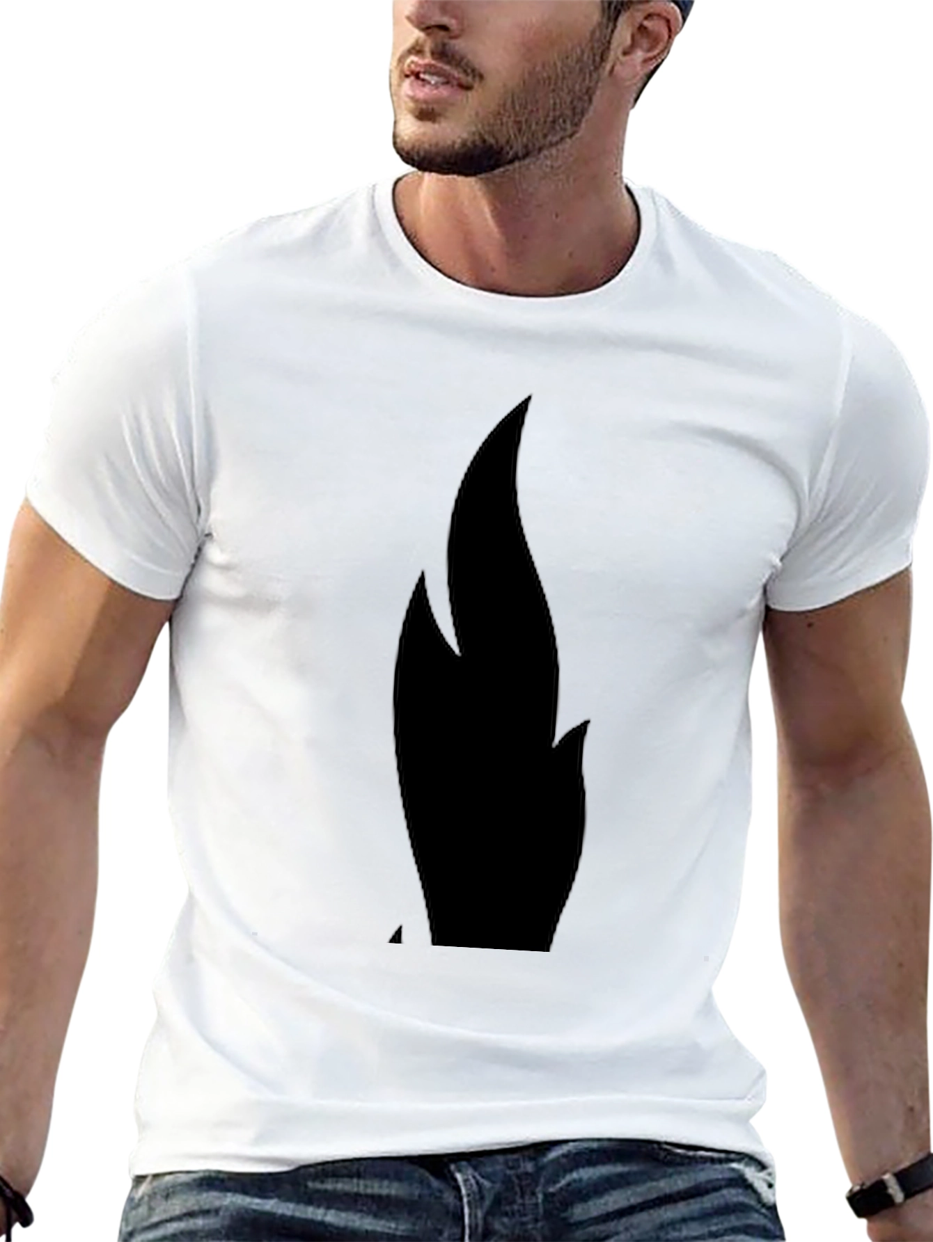 Flame Graphic Black T-Shirt