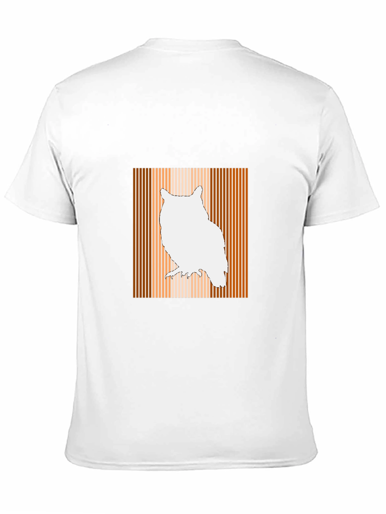 Owl Graphic Print Mens Black T-Shirt