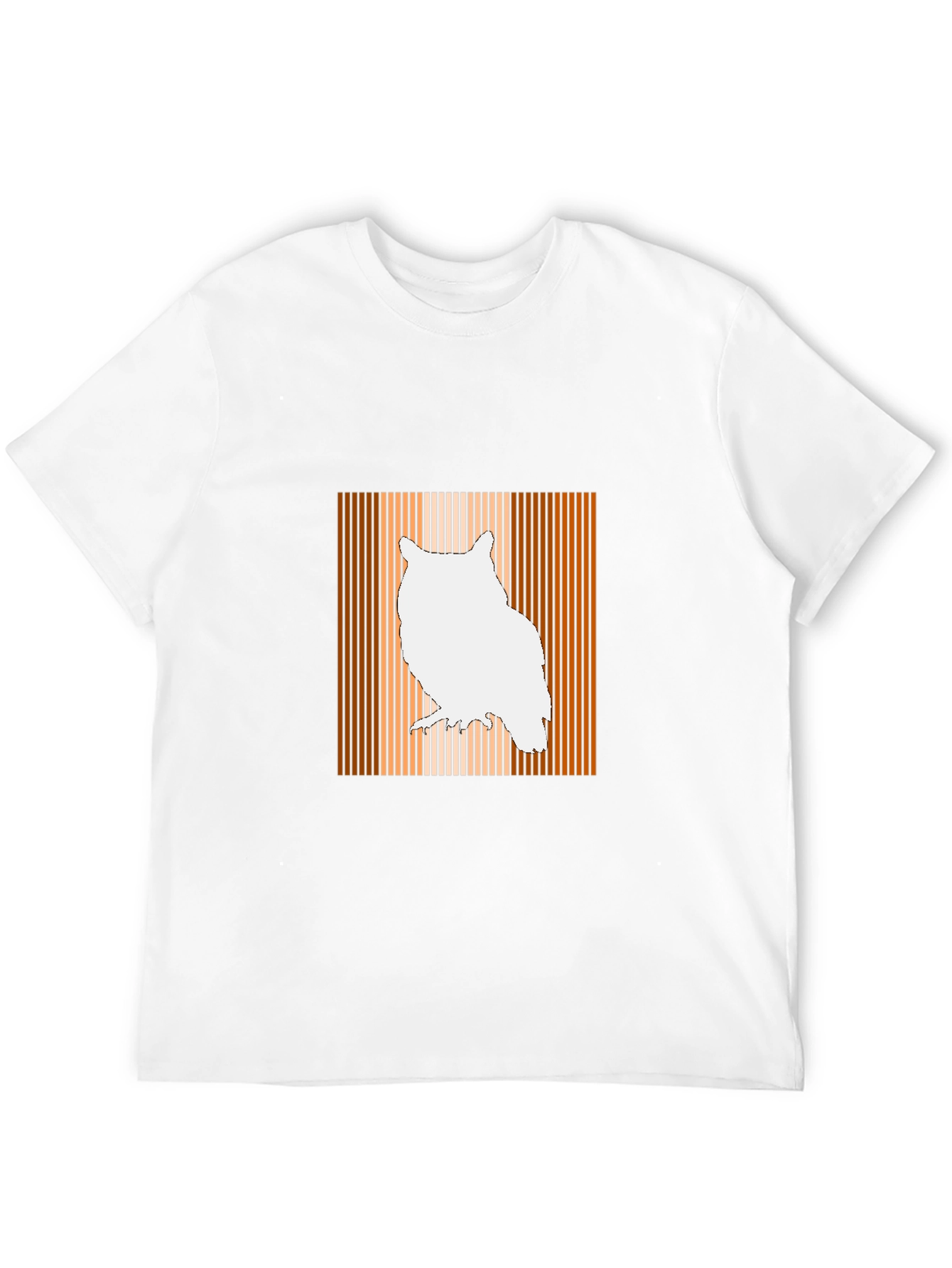 Owl Graphic Print Mens Black T-Shirt