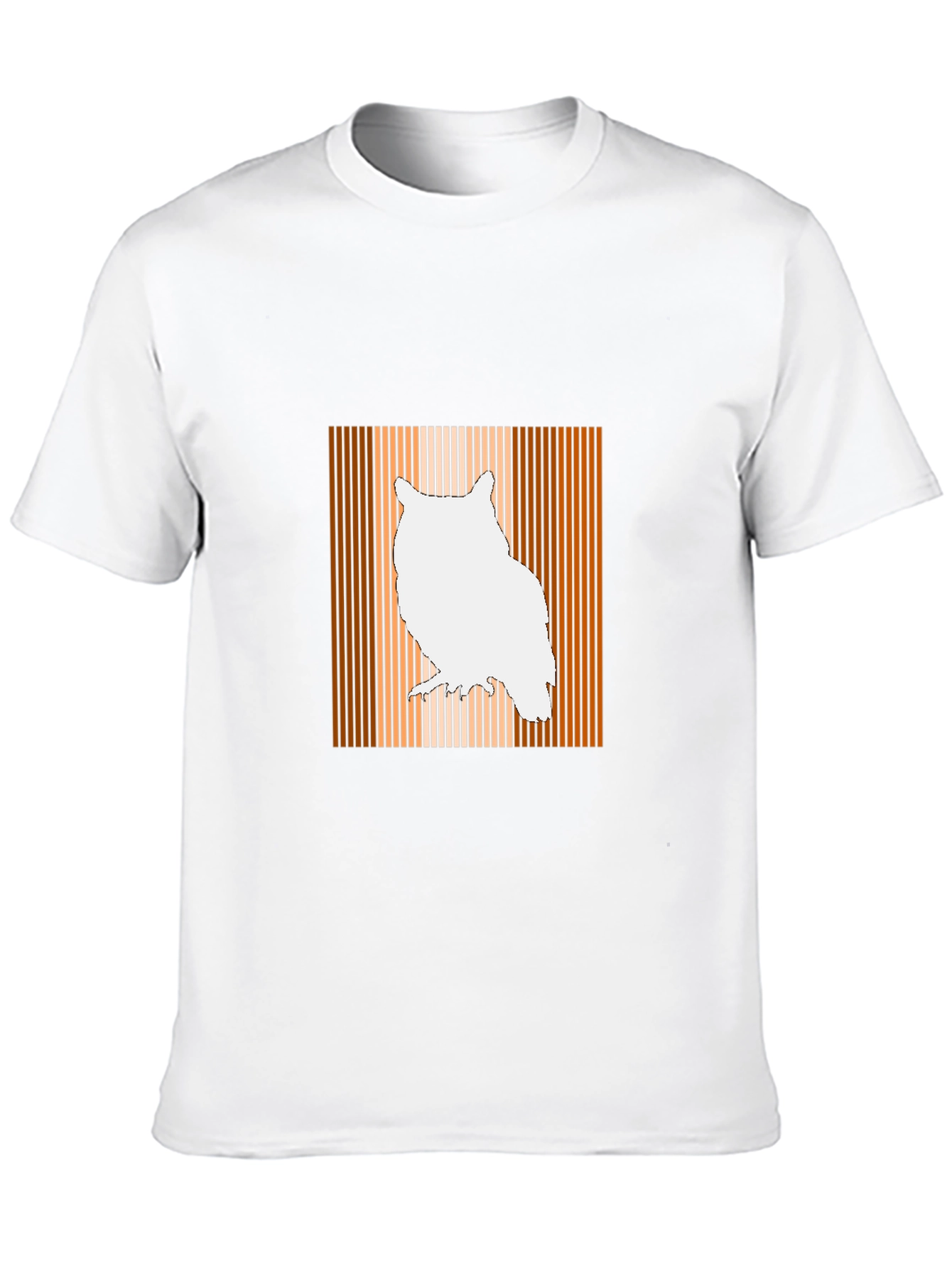 Owl Graphic Print Mens Black T-Shirt