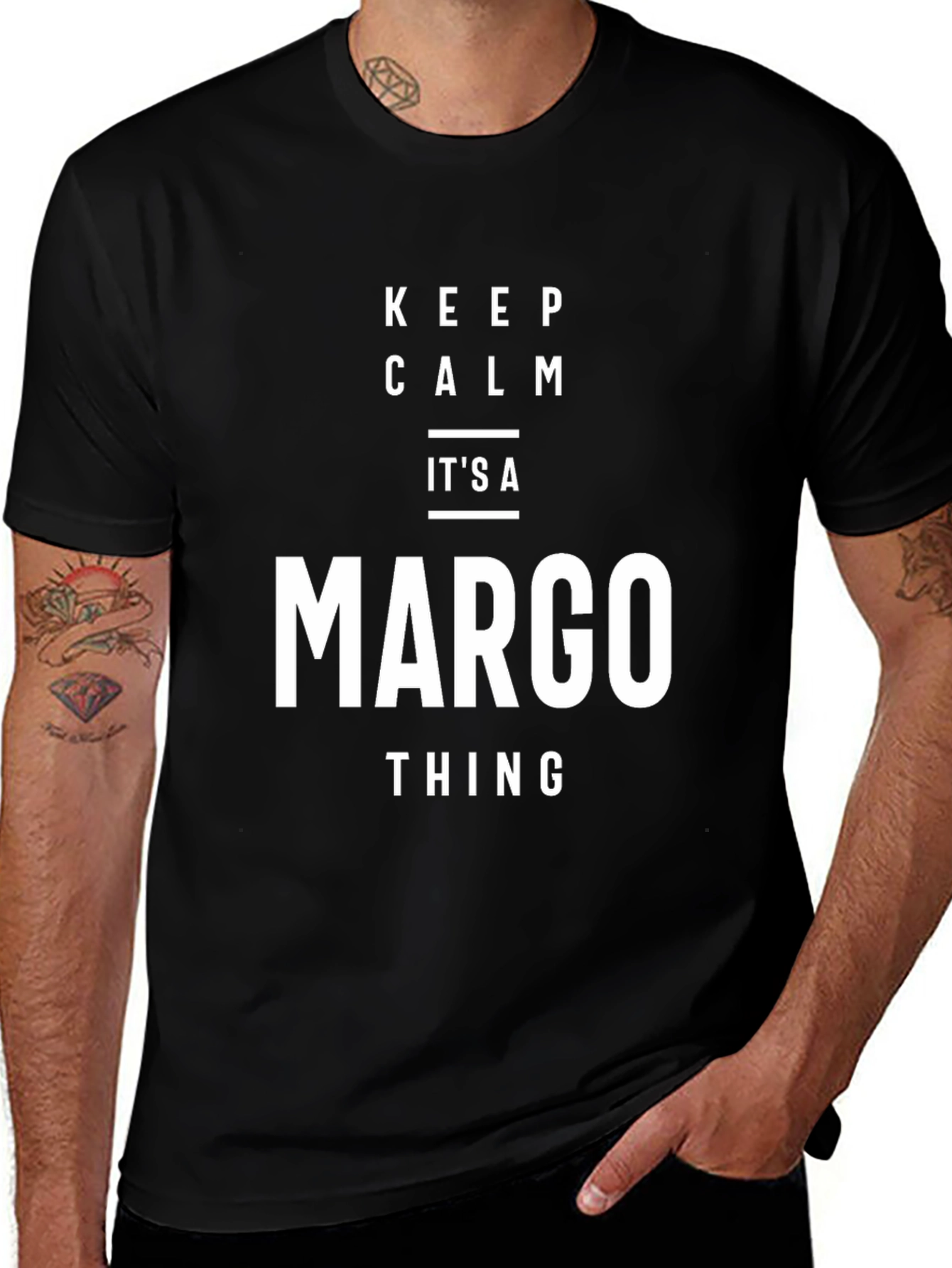 Keep Calm Margo Thing Black T-Shirt