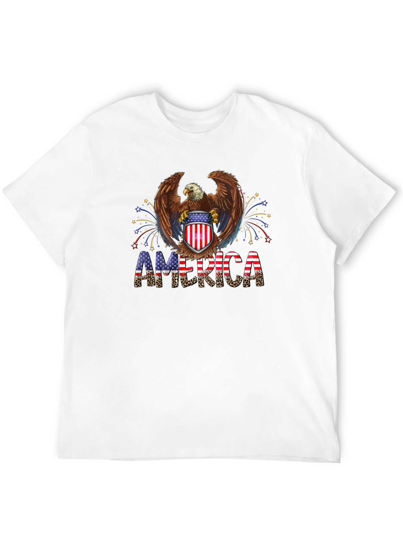 Patriotic Eagle America Graphic T-Shirt
