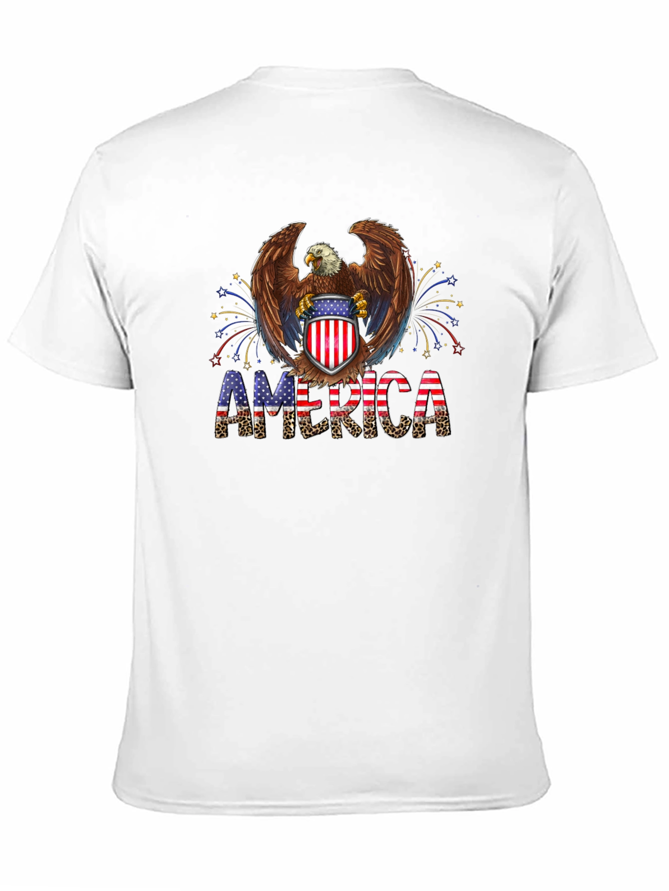 Patriotic Eagle America Graphic T-Shirt