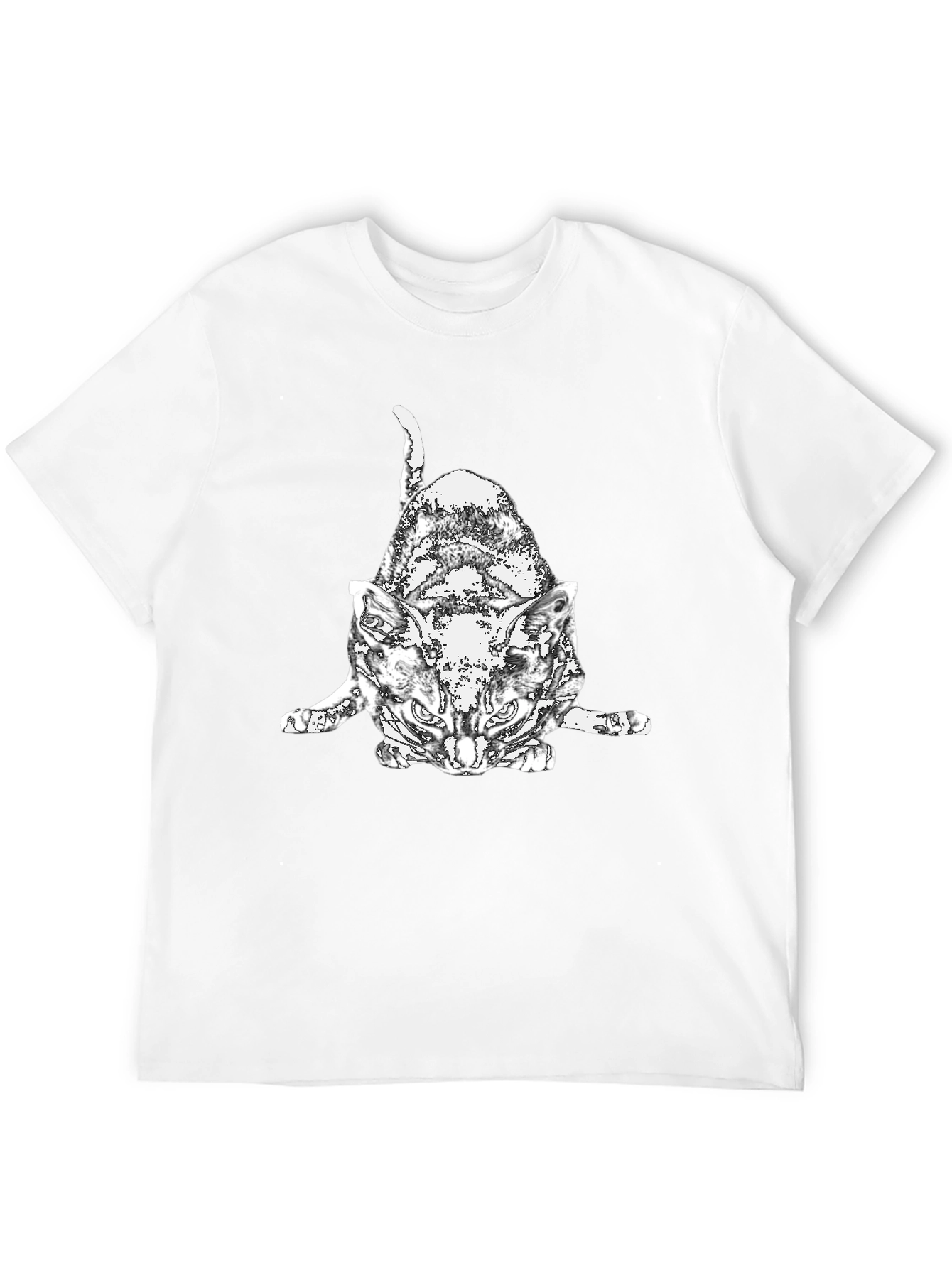 Cool Cat Graphic T-Shirt - Black