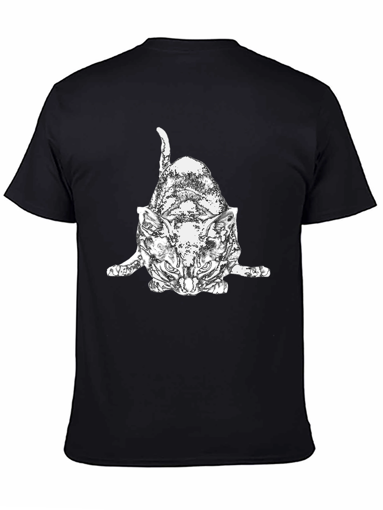 Cool Cat Graphic T-Shirt - Black