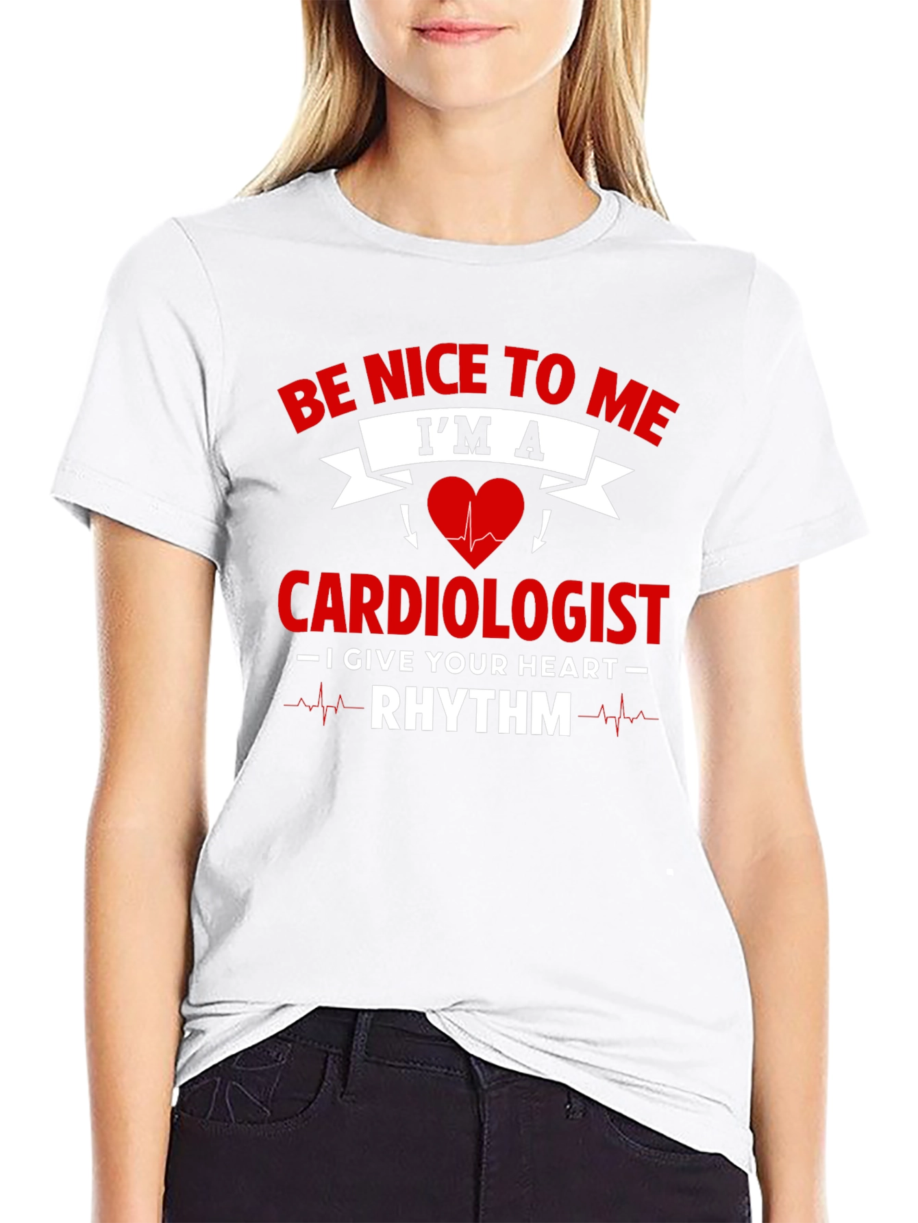 Cardiologist Rhythm Heartbeat Graphic T-Shirt